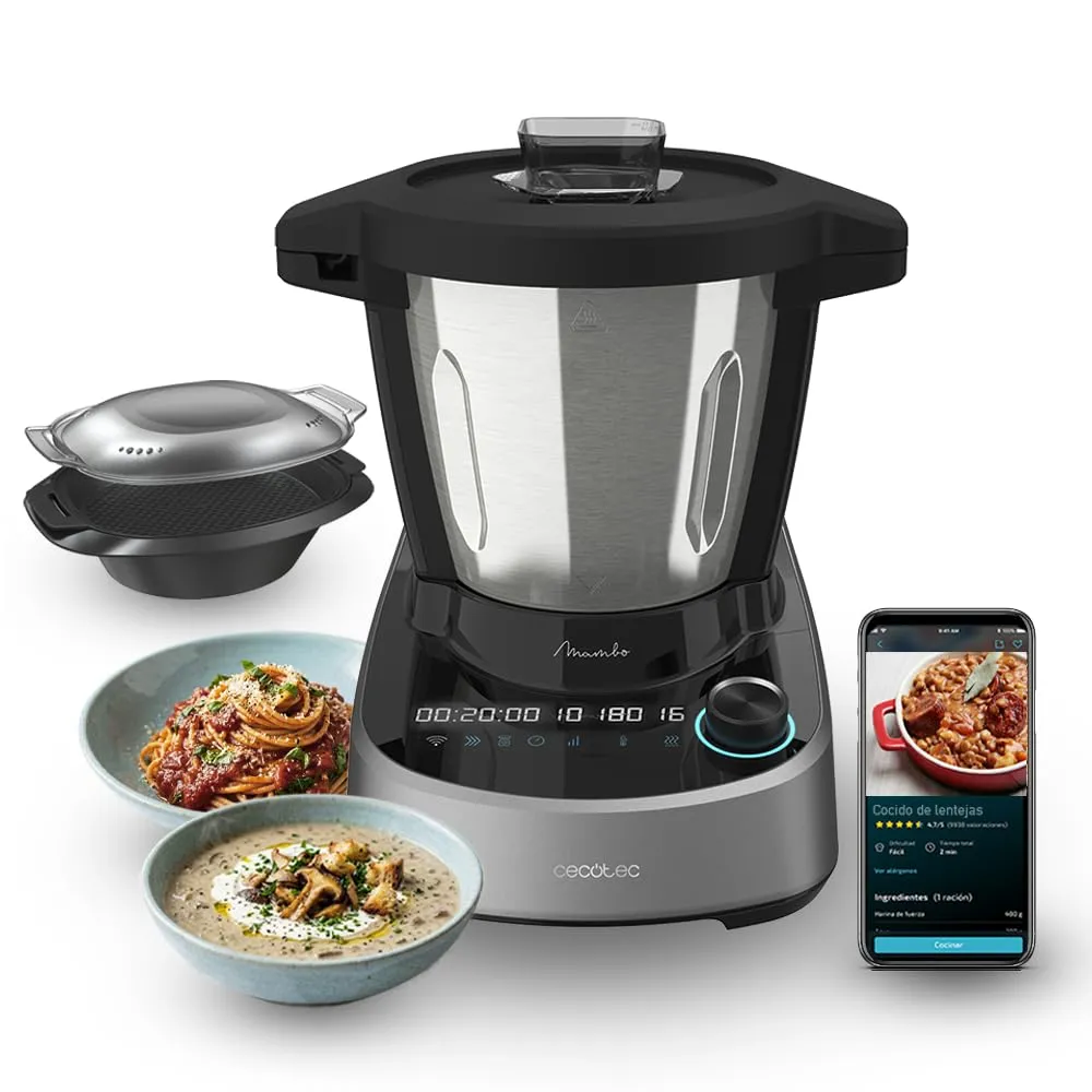 Cecotec Mambo 11090 Daily Robot da Cucina Multifunzione, 3,3 Litri, 37 Funzioni, App Mambo, Bilancia e Caraffa in Acciaio Inox - immagine 1