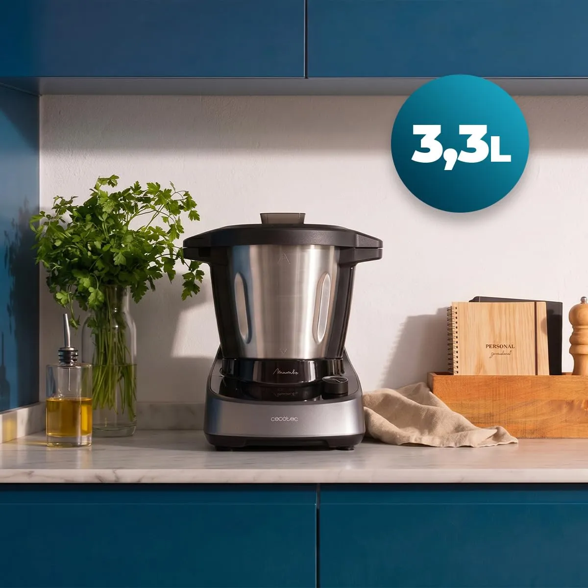 Cecotec Mambo 11090 Daily Robot da Cucina Multifunzione, 3,3 Litri, 37 Funzioni, App Mambo, Bilancia e Caraffa in Acciaio Inox - immagine 3