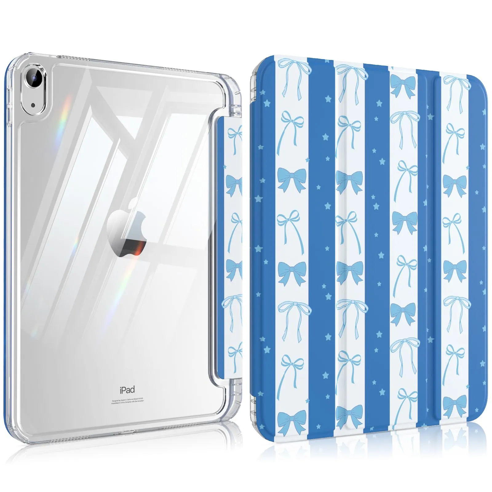 MoKo Cover for iPad 11th Gen 11" (2025) and 10th Gen 10.9" (2022), Fiocco Blu - immagine 1