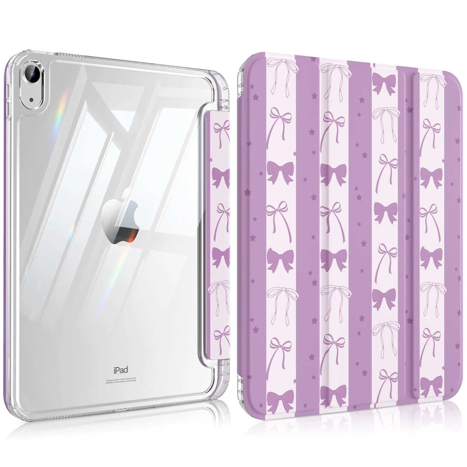 MoKo Cover per iPad 11 Gen 11" (2025) e iPad 10 Gen 10.9" (2022), Fiocco Viola - immagine 1