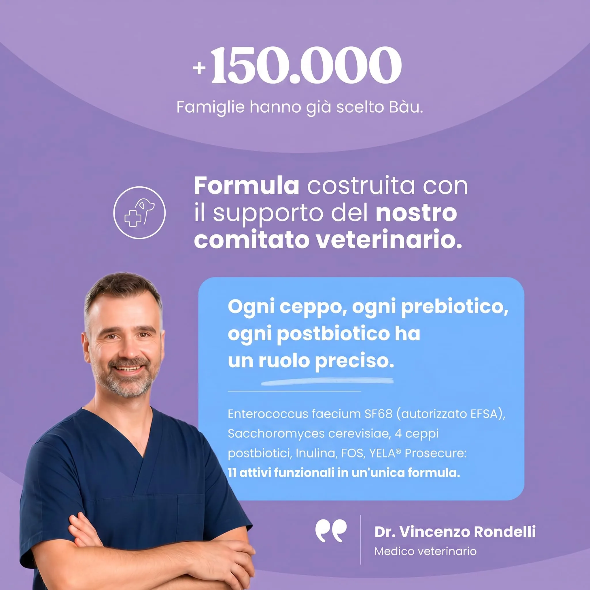 Bau Probiotici e Fermenti Lattici per Cani, Supporto Gastrointestinale e Digestivo, 120 capsule - immagine 10