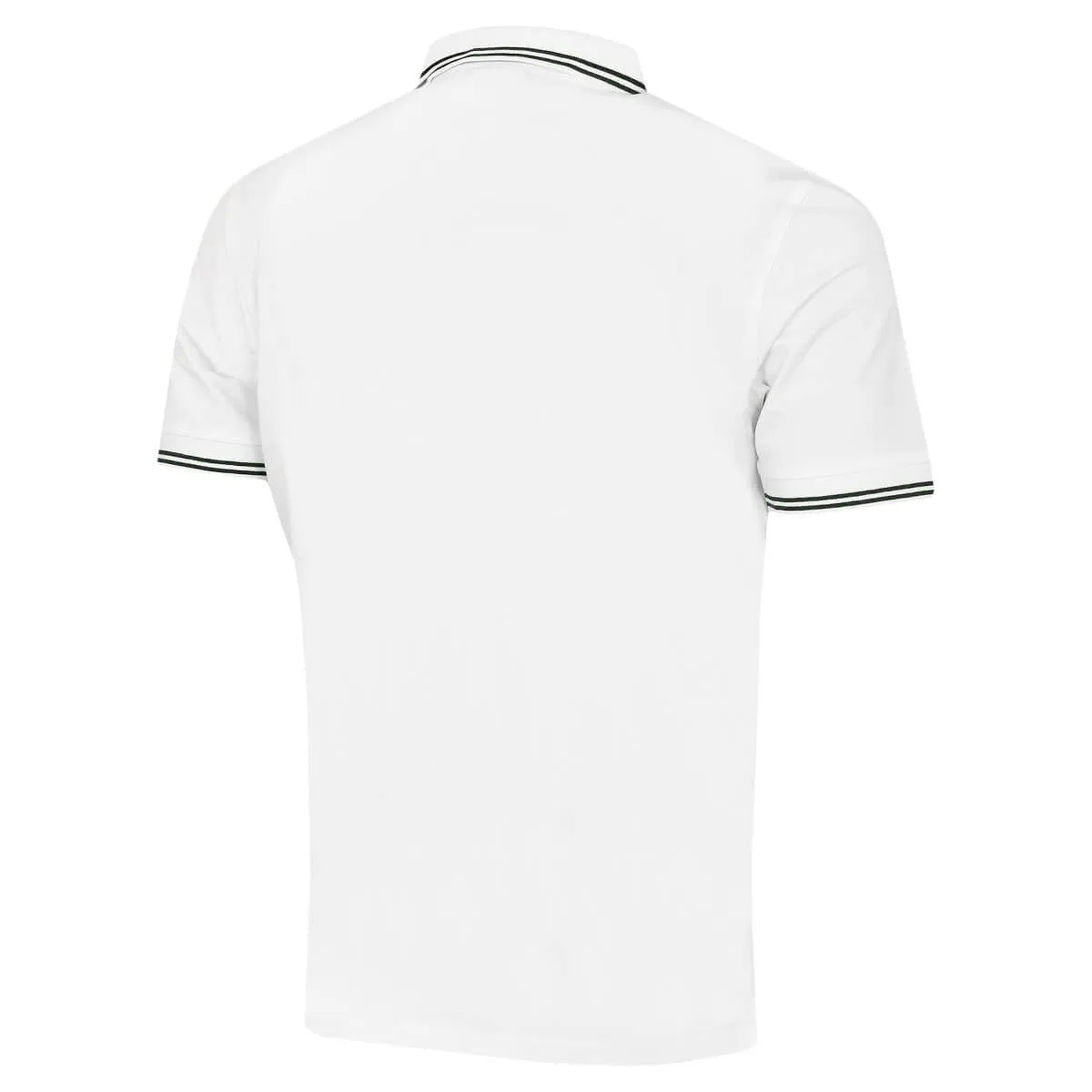 Calvin Klein Polo con Profili a - Bianco/Verde Cacciatore - M - immagine 3