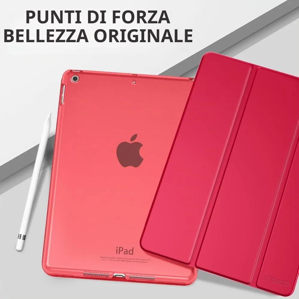 MoKo Cover for iPad 9th/8th/7th Gen 10.2", Vino Red - immagine 9