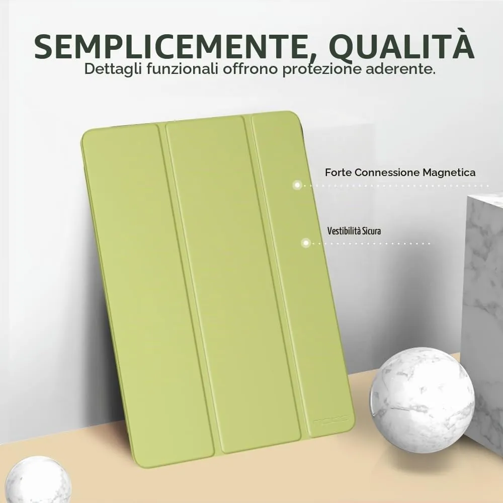 MoKo Cover per iPad 9a/8a/7a Gen 10,2", Verde Felce Selvatica - immagine 3