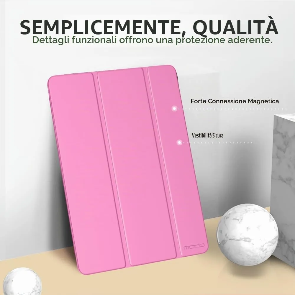 MoKo Cover for iPad 9th/8th/7th Gen 10.2", Peonía - immagine 3