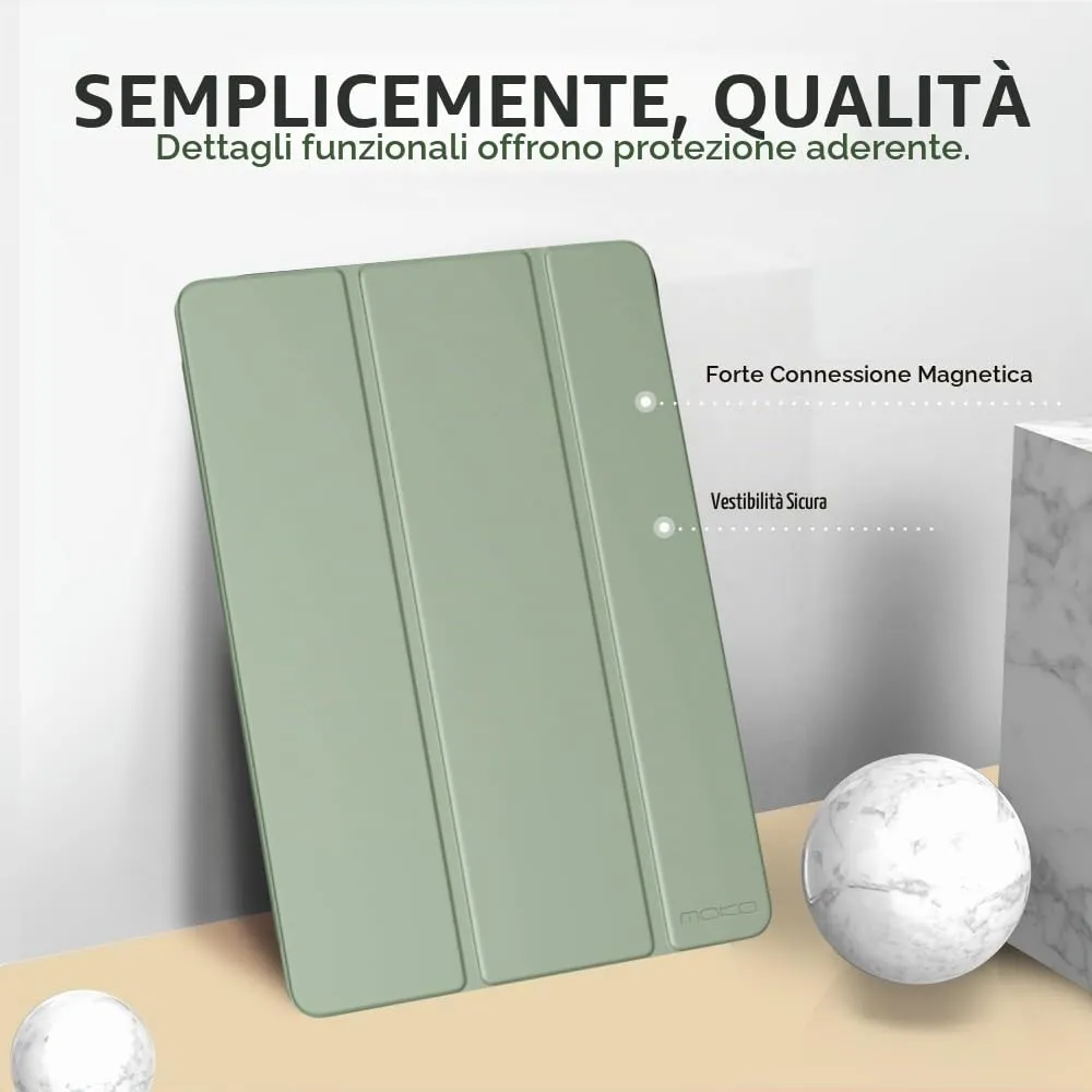 MoKo Cover for iPad 9th/8th/7th Gen 10.2", Verde Salvia - immagine 3