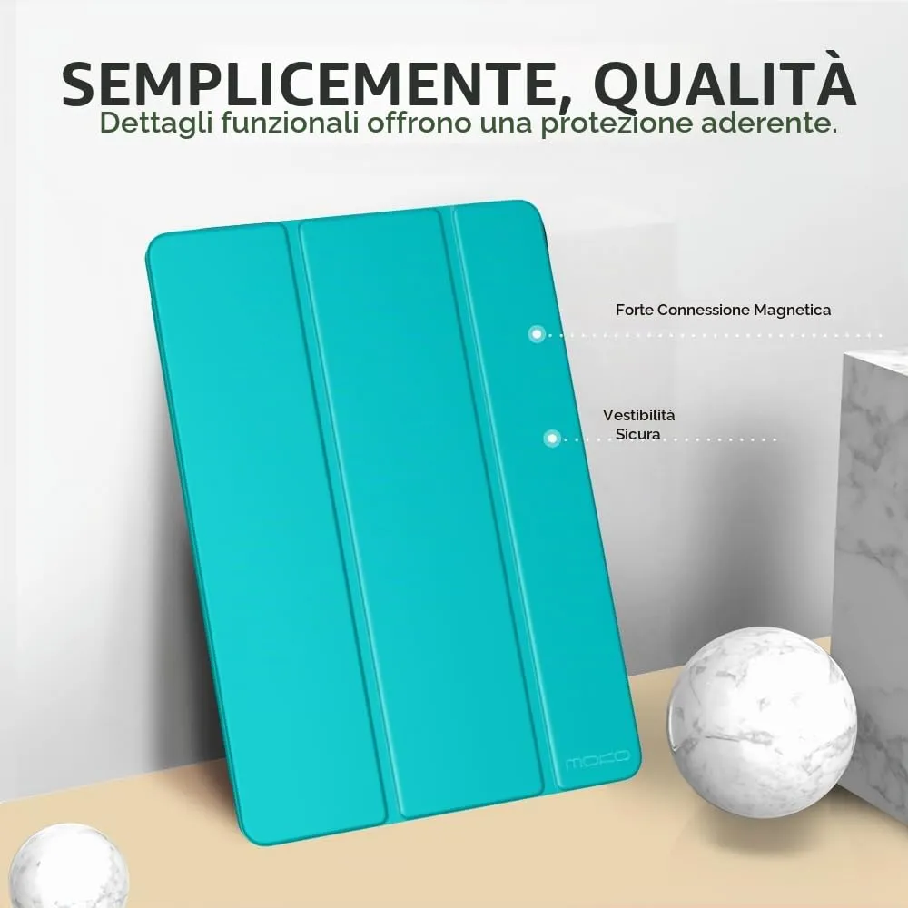 MoKo Cover for iPad 9th/8th/7th Gen 10.2", Blu Bondi - immagine 3