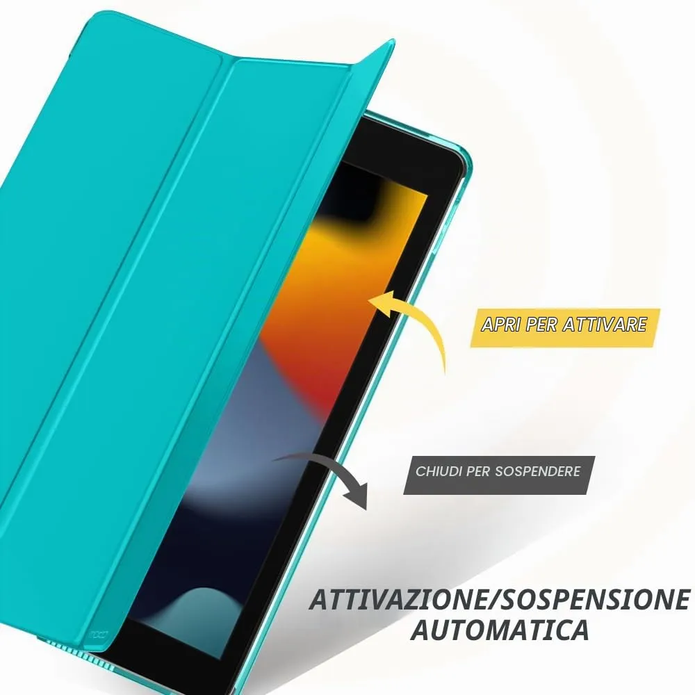 MoKo Cover for iPad 9th/8th/7th Gen 10.2", Blu Bondi - immagine 5