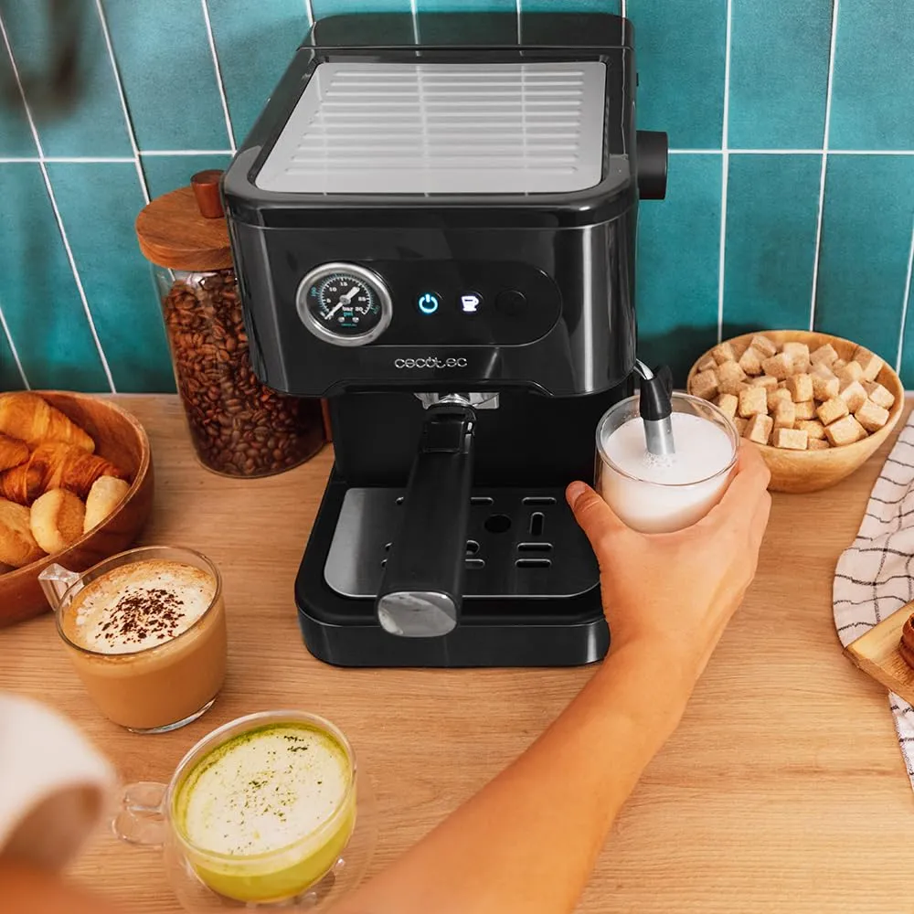 Cecotec Power Espresso 20 Pro Macchina da Caffè Espresso, 20 Bar, Beccuccio Vapore Orientabile, Serbatoio D'Acqua 1,5L - immagine 5
