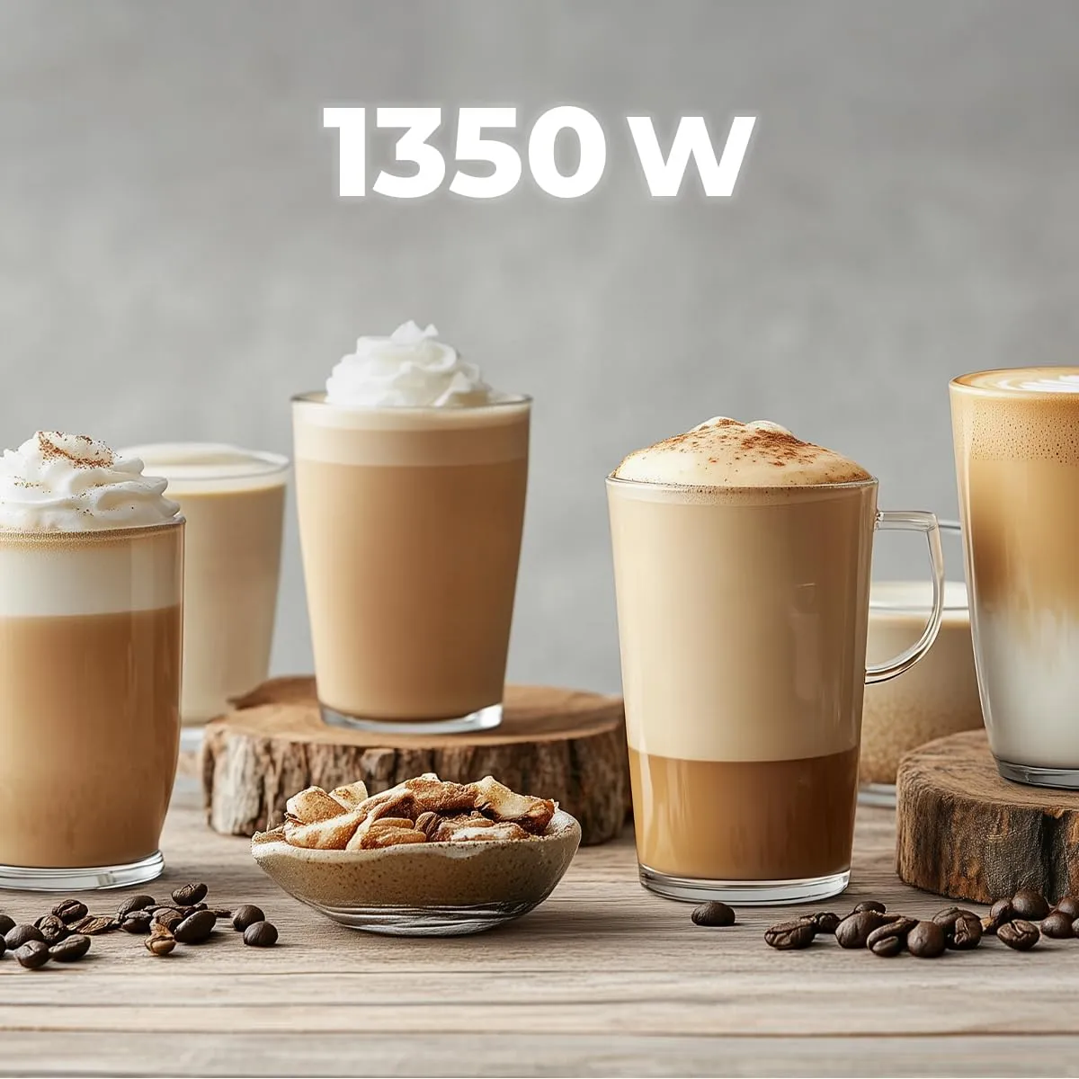 Cecotec Power Espresso 20 Cream Macchina da Caffè Semiautomatica, 1350W, 20 Bar, Thermoblock, Serbatoio Latte 700ml, Serbatoio Acqua 1L, Sistema Force Aroma - immagine 4