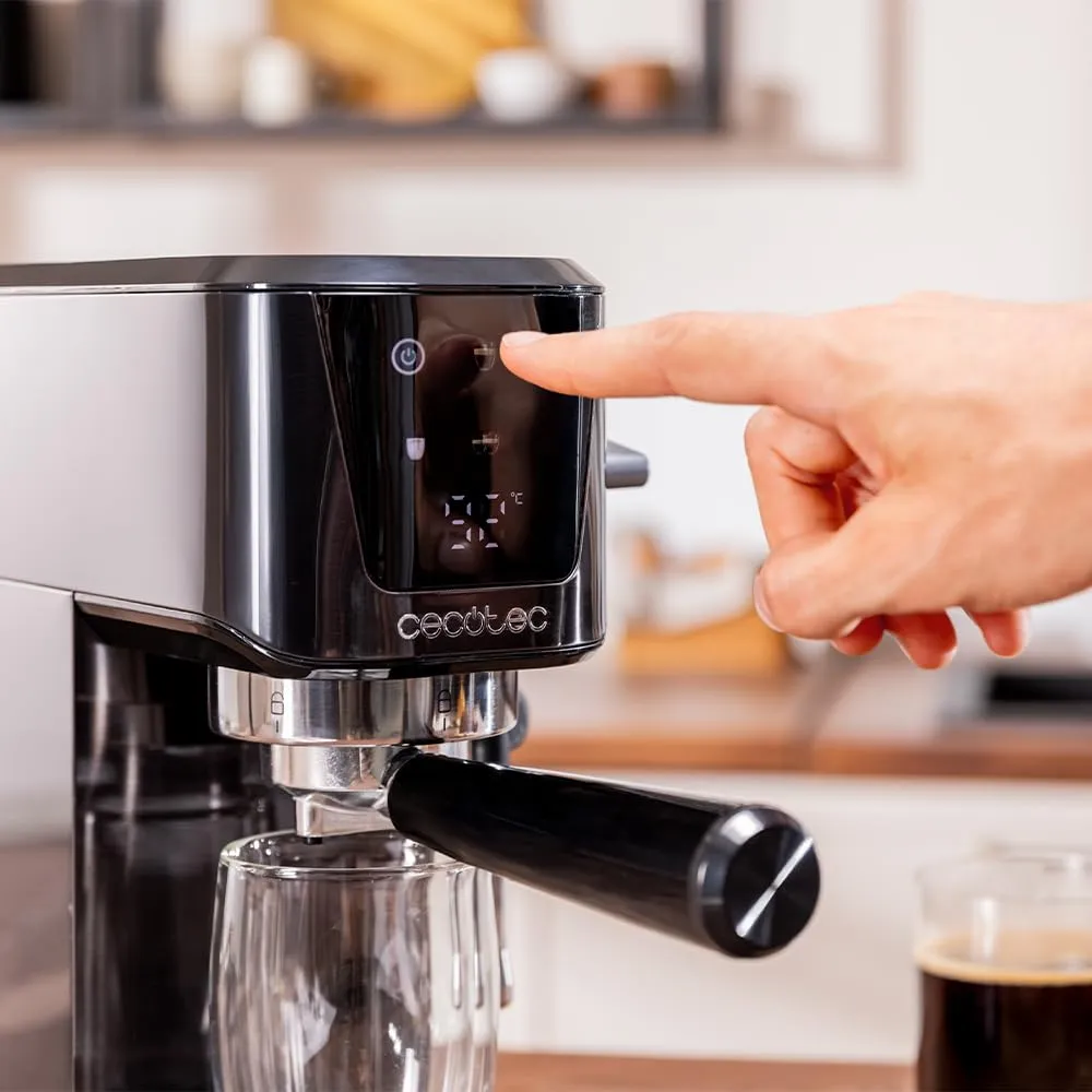 Cecotec Cafelizzia 20 Touch Macchina da Caffè Espresso e Cappuccino, 1350W, 20 Bar, Schermo Tattile, Serbatoio Acqua 1L, Thermoblock - immagine 4