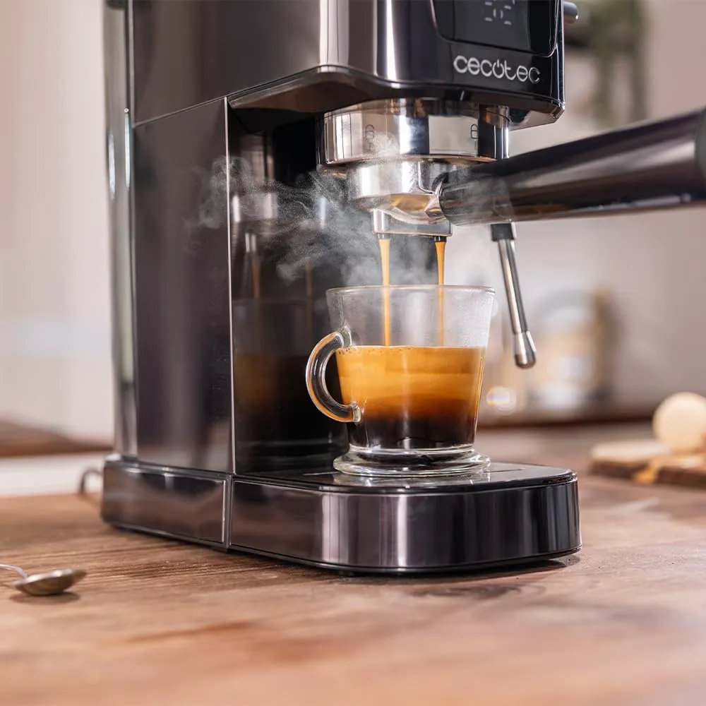 Cecotec Cafelizzia 20 Touch Macchina da Caffè Espresso e Cappuccino, 1350W, 20 Bar, Schermo Tattile, Serbatoio Acqua 1L, Thermoblock - immagine 8