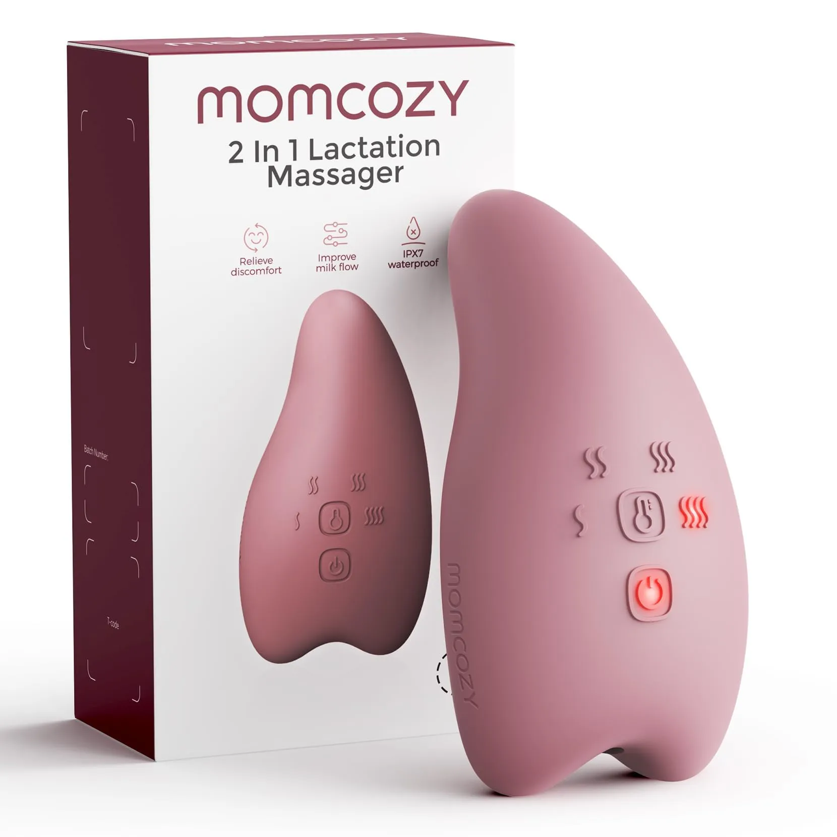 Momcozy Massaggiatore Allattamento A1 Pro con Riscaldamento e Vibrazione - immagine 1