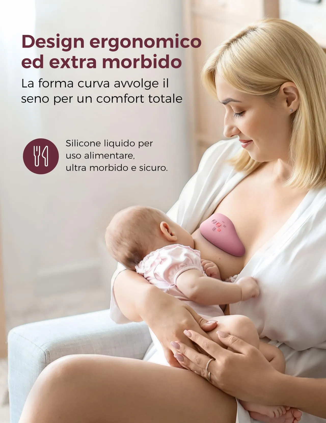 Momcozy Massaggiatore Allattamento A1 Pro con Riscaldamento e Vibrazione - immagine 8