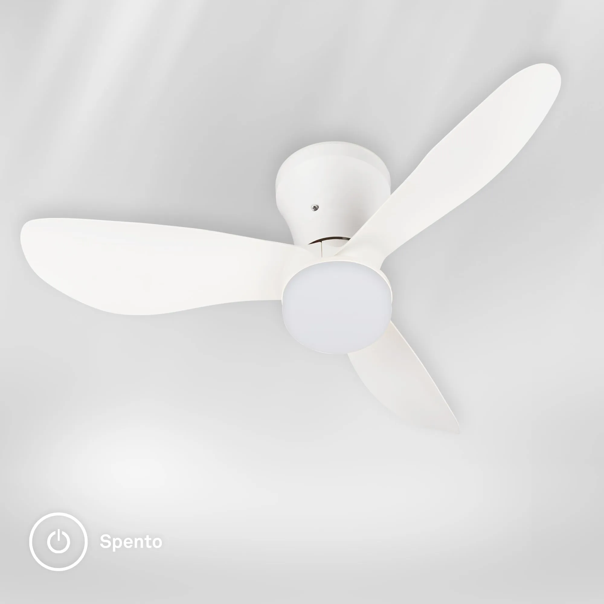 Briloner Ventilatore da soffitto con luce LED, motore DC, telecomando, 78 cm, bianco - immagine 7