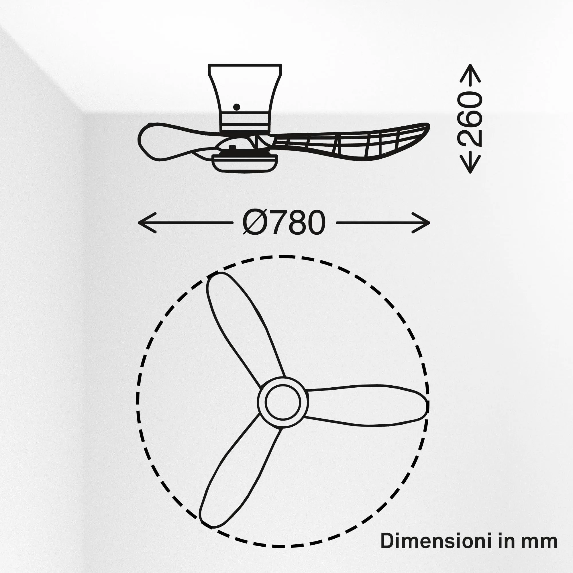 Briloner Ventilatore da soffitto con luce LED, motore DC, telecomando, 78 cm, bianco - immagine 13