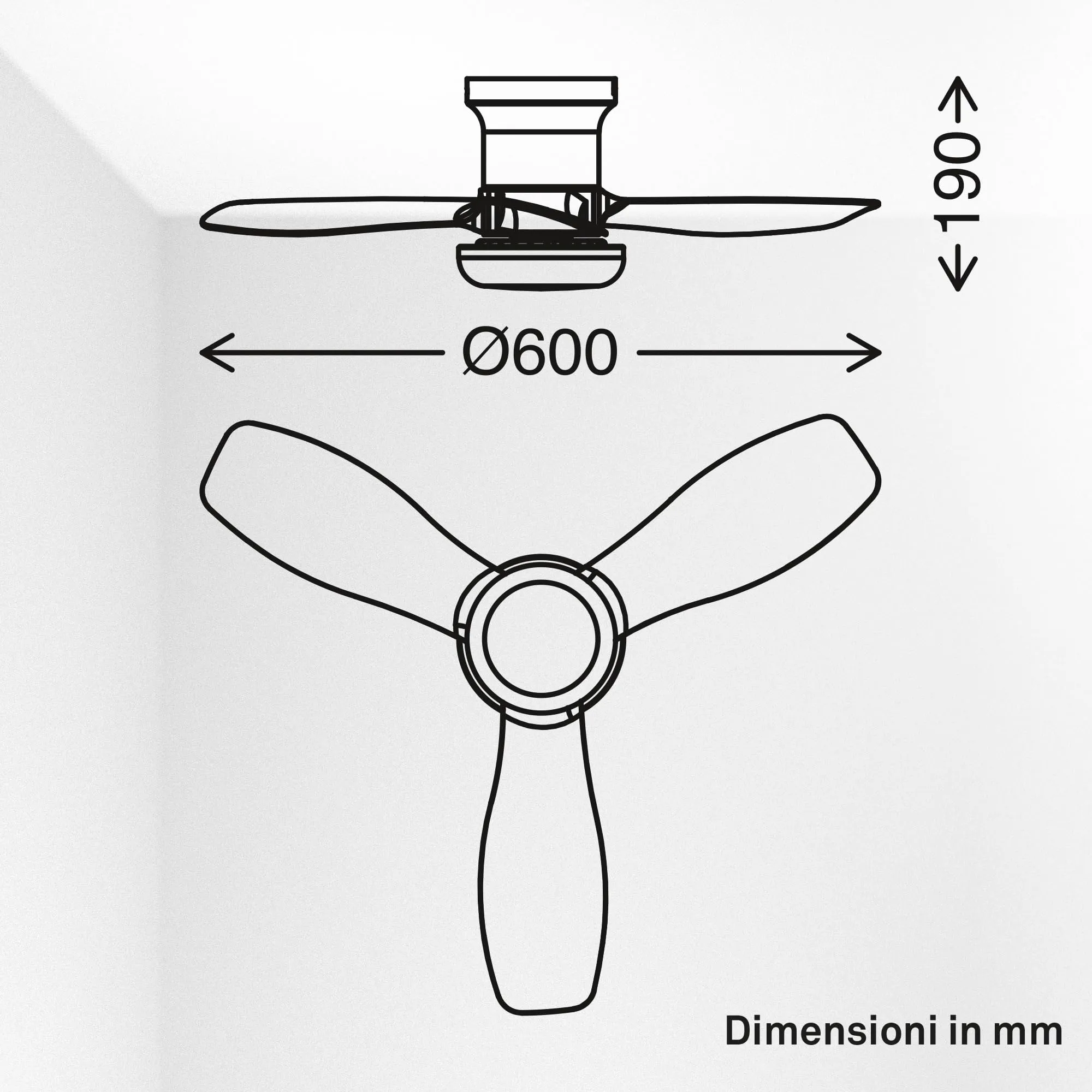 Briloner Ventilatore da soffitto con luce LED, Motore DC, 60 cm, Bianco - immagine 13