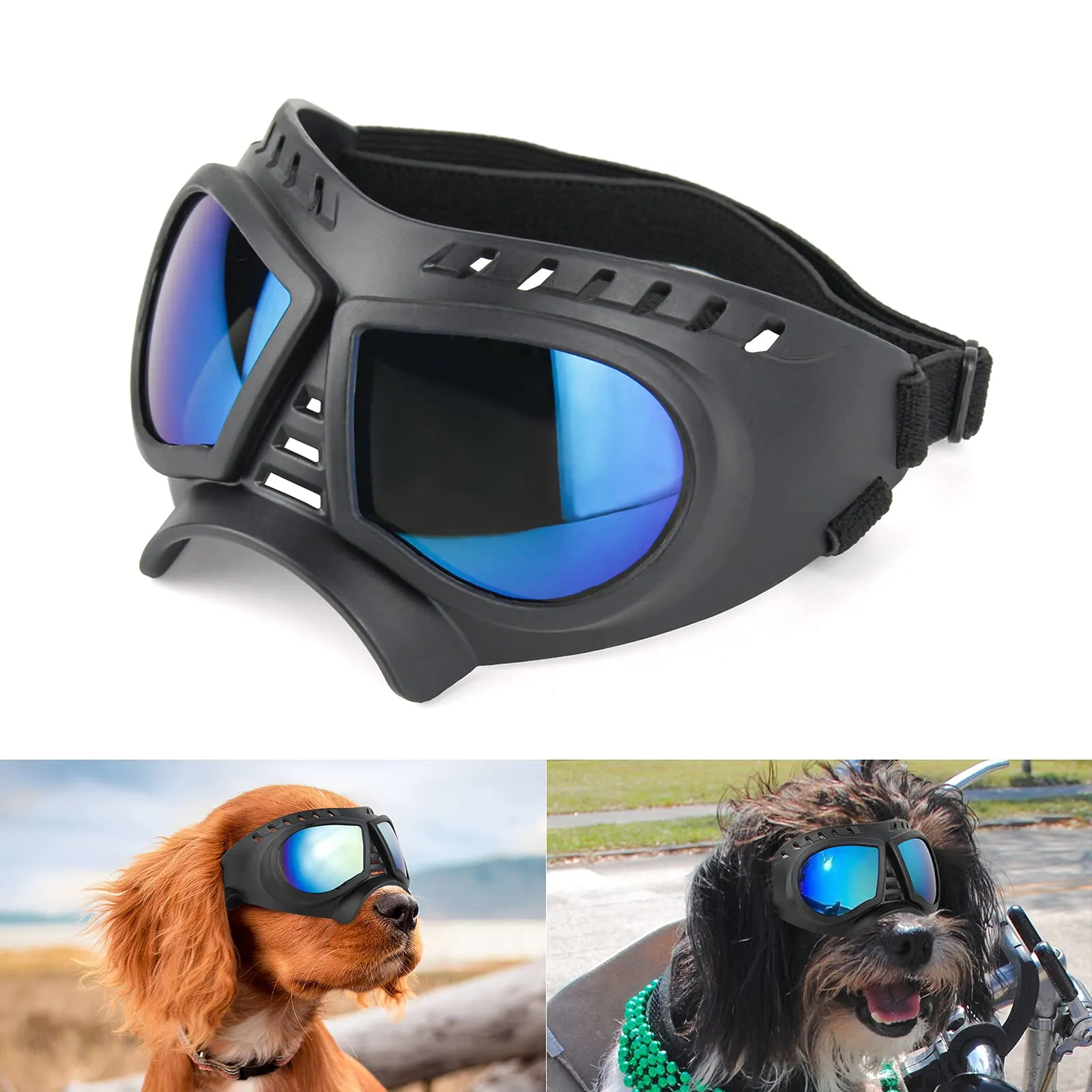 NAMSAN Occhiali da Sole Regolabili Anti-UV per Cani di Piccola e Media Taglia - immagine 1