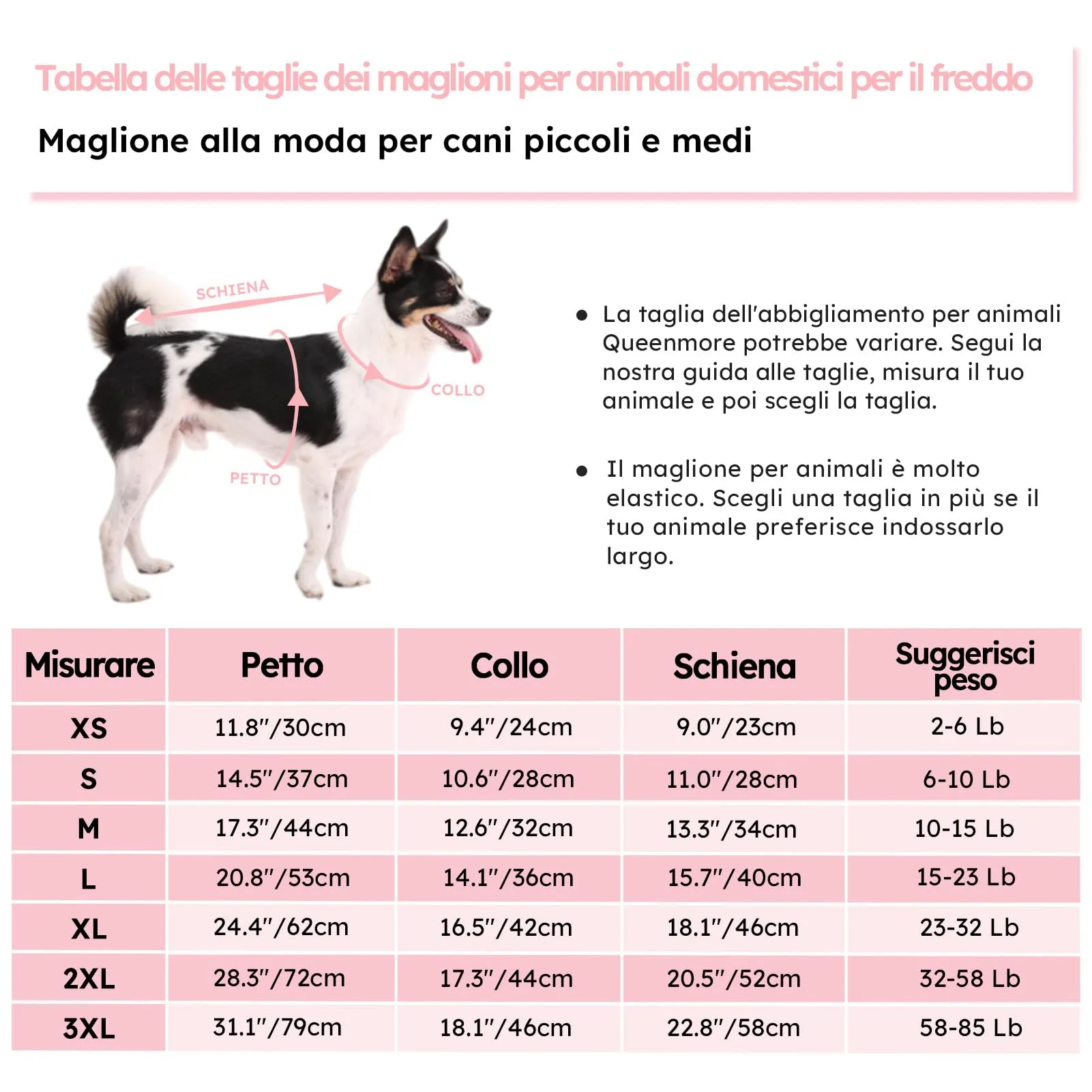 Queenmore Maglione per Cane, XL - immagine 4