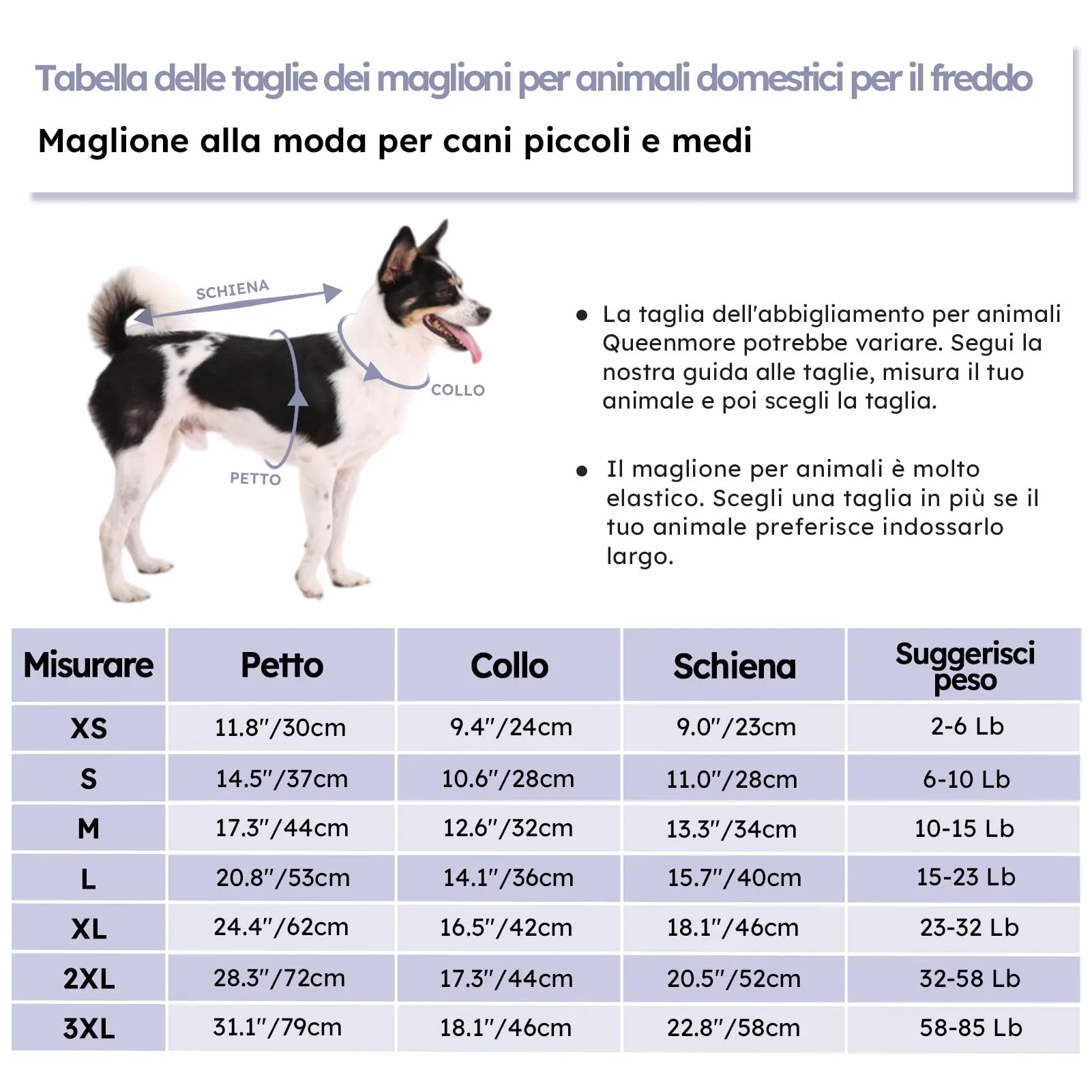 Queenmore Maglione Caldo per Cani e Gatti, Grigio, Taglia L - immagine 4