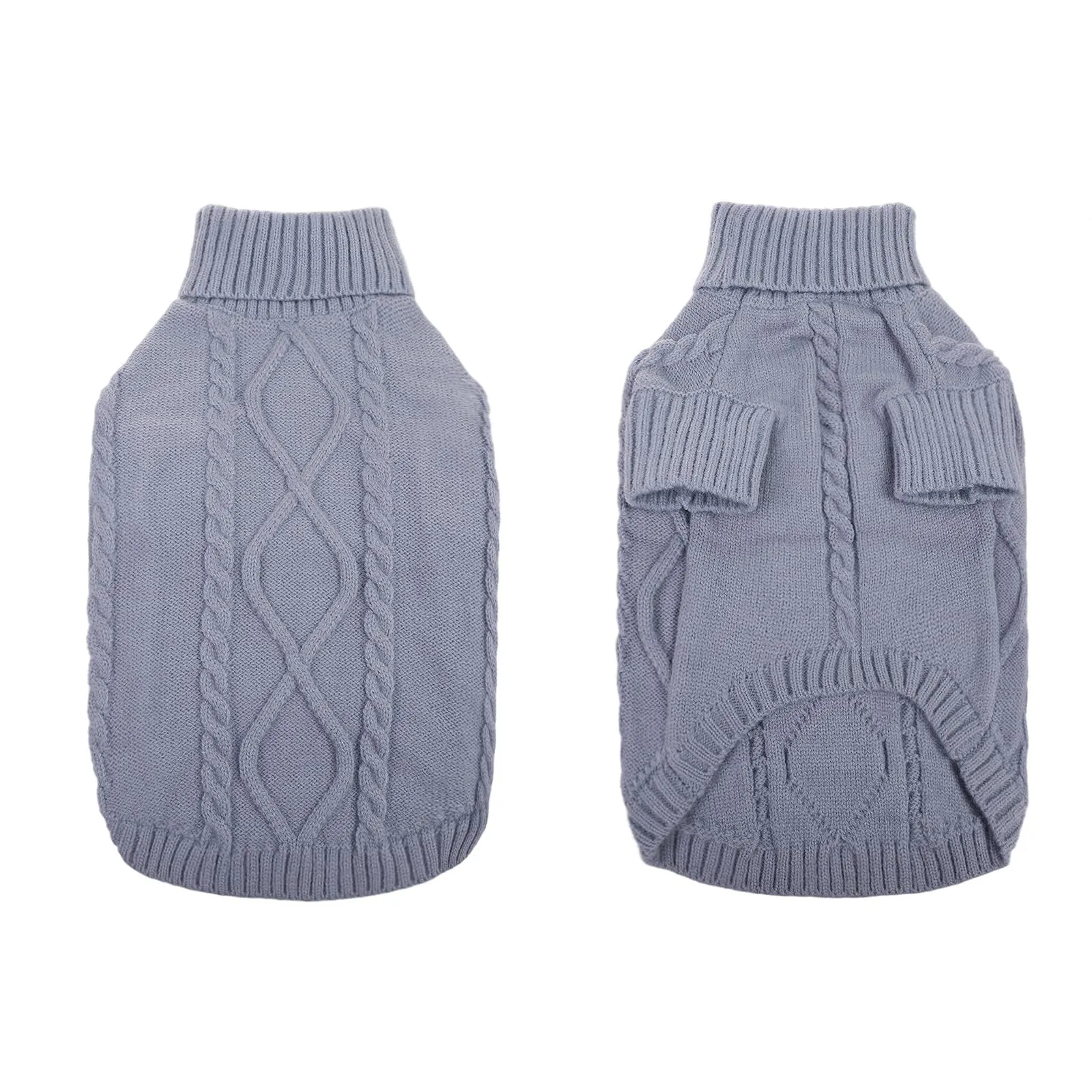 Queenmore Maglione Caldo per Cani e Gatti, Grigio, Taglia L - immagine 8