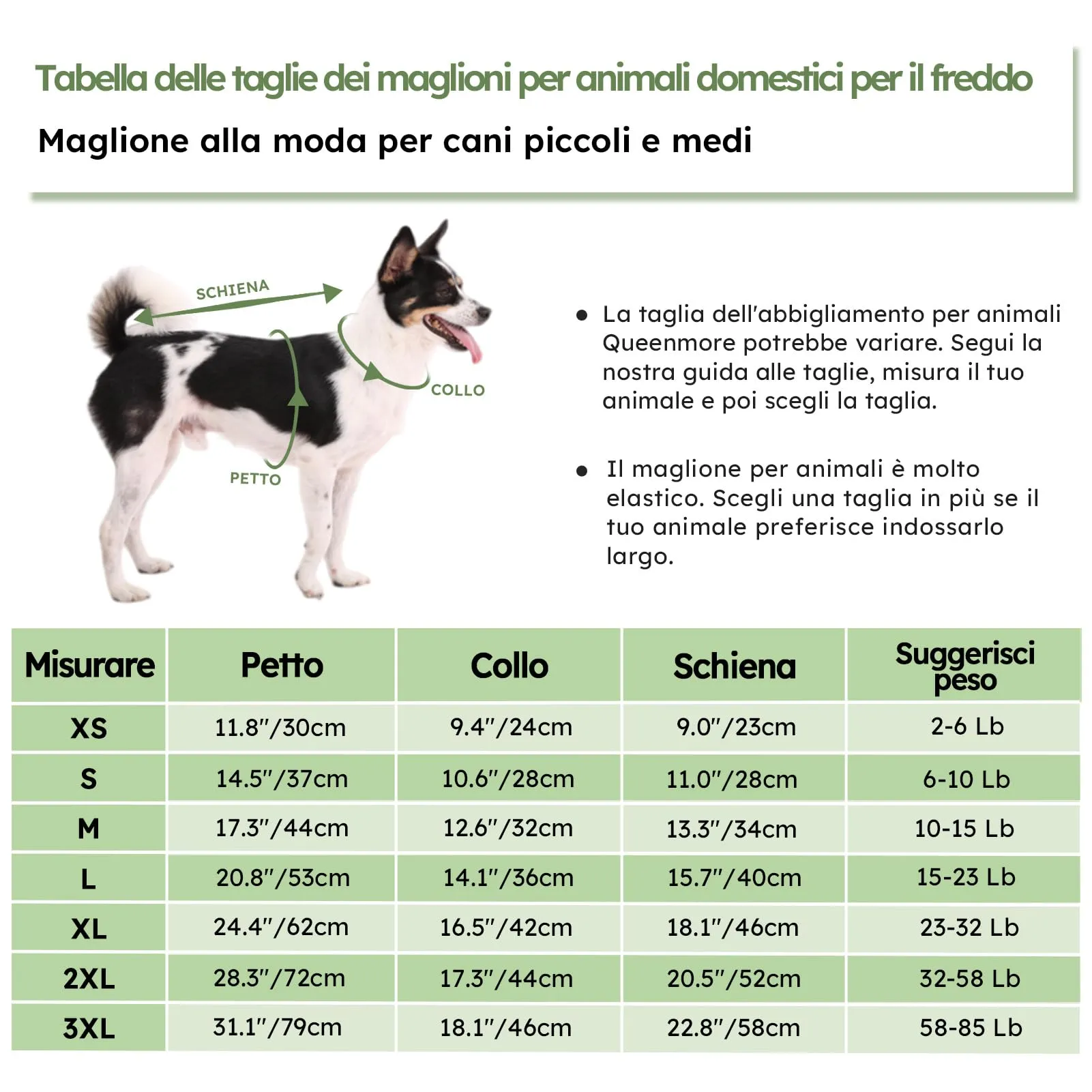 Queenmore Maglione per Cani Taglia Piccola, S - immagine 4