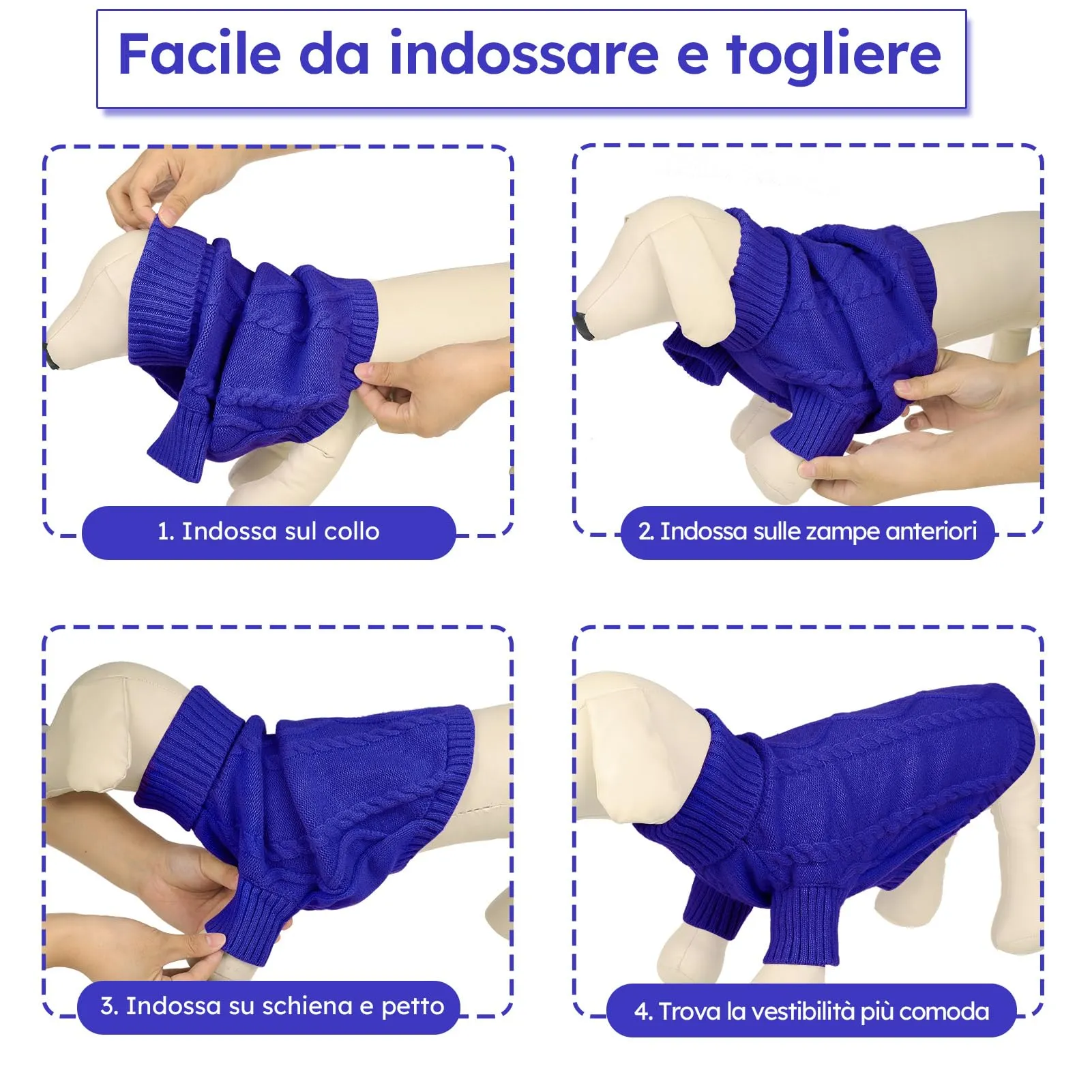 Queenmore Maglione per Cane Bassotto, L - immagine 5