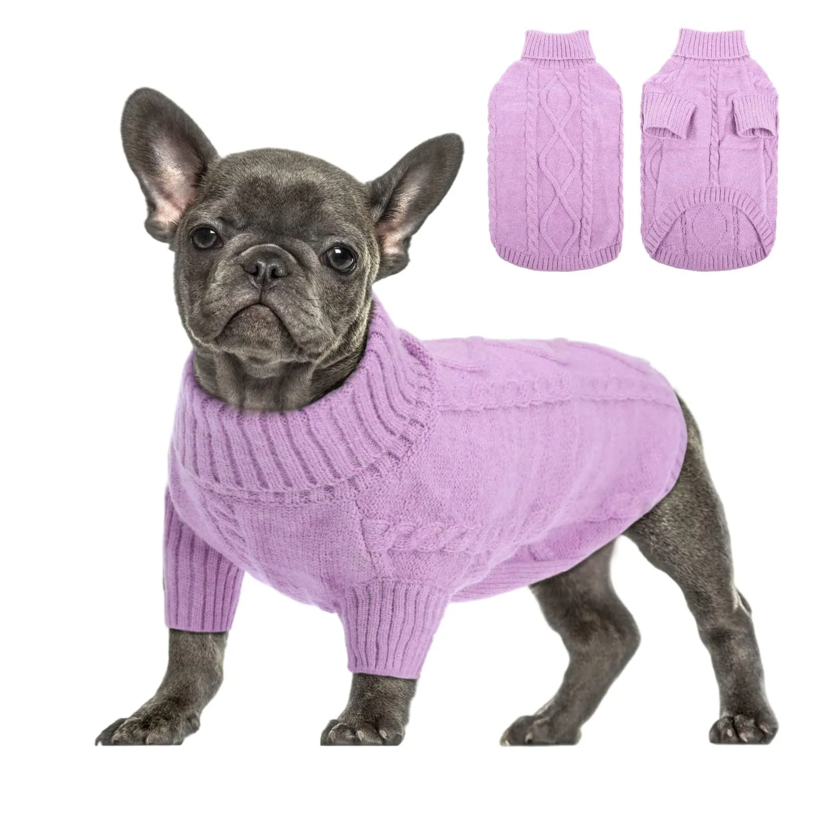 Queenmore Maglione per Cane, Taglia XL, Lilla - immagine 1
