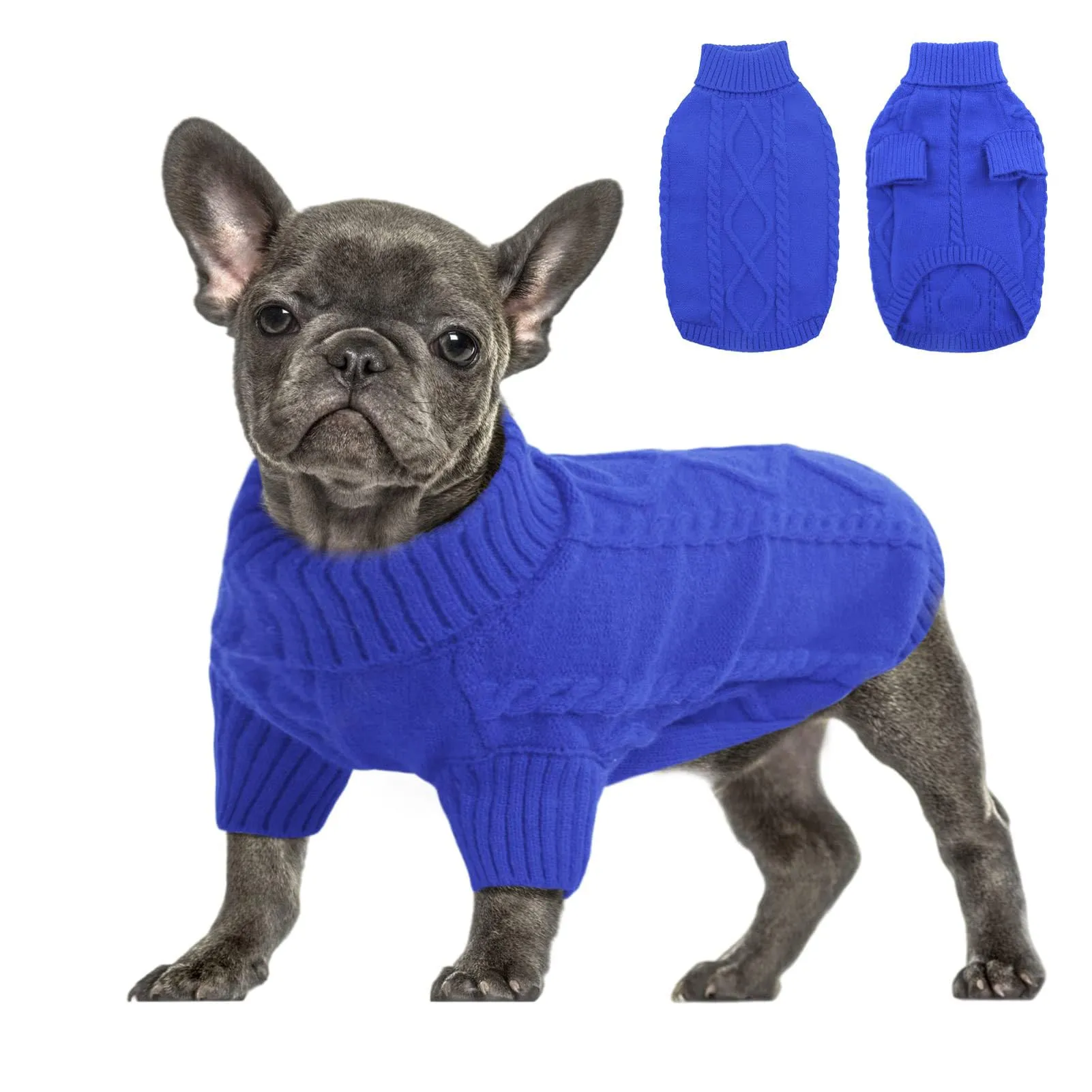 Queenmore Maglione per Cani Taglia M, Blu - immagine 1