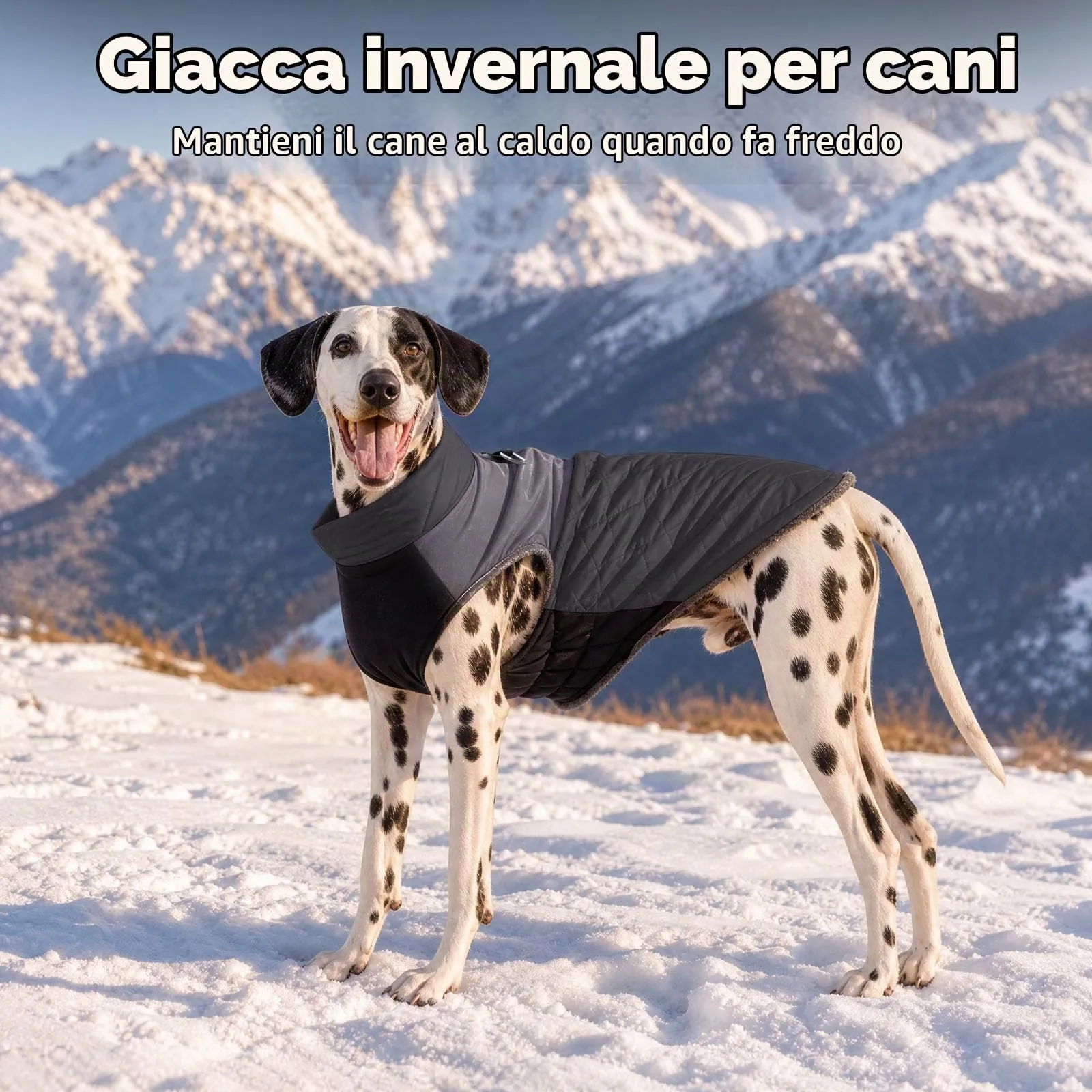 JoyDaog Cappottino Impermeabile in Pile per Cani di Piccola Taglia, Nero, S - immagine 8