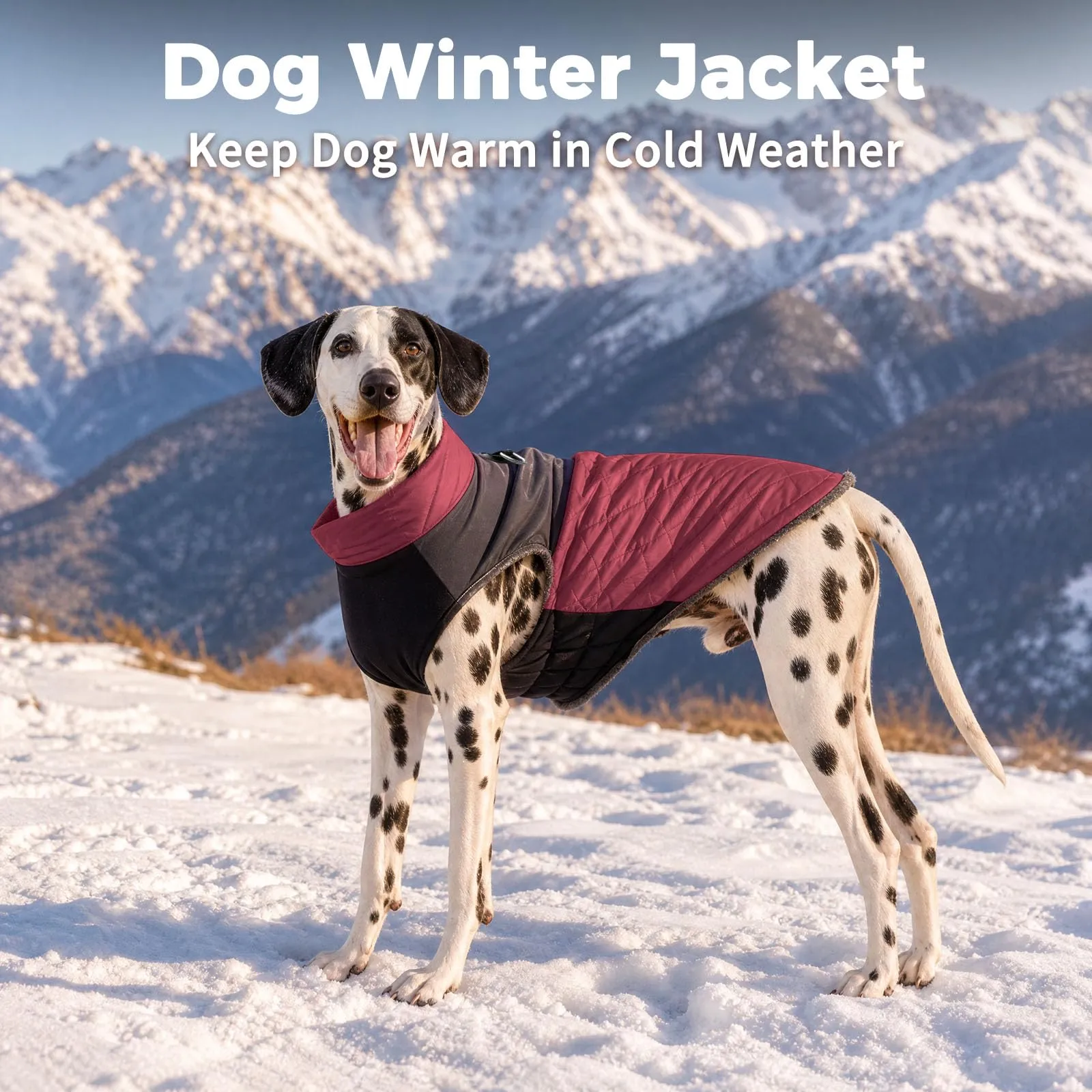 JoyDaog Cappottino Impermeabile in Pile per Cani di Piccola Taglia, Rosso, XS - immagine 8