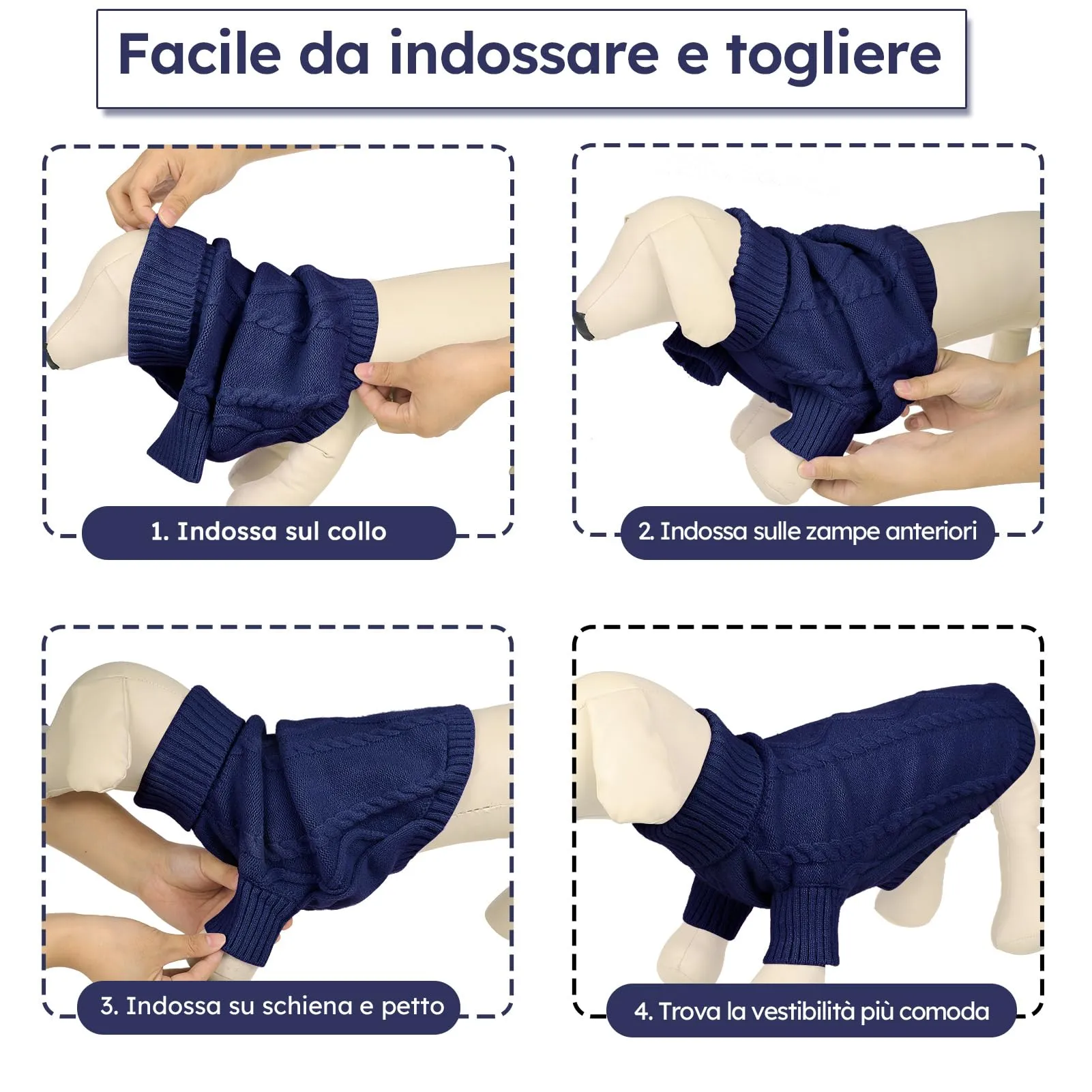 Queenmore Maglioncino per Cane, Taglia XS - immagine 5