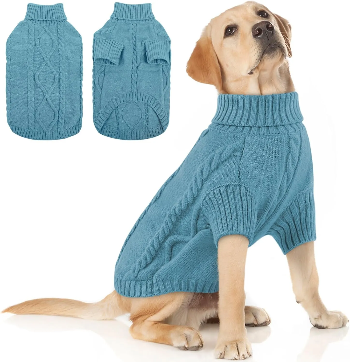 Queenmore Maglione per Cani Taglia XXL Teal - immagine 1
