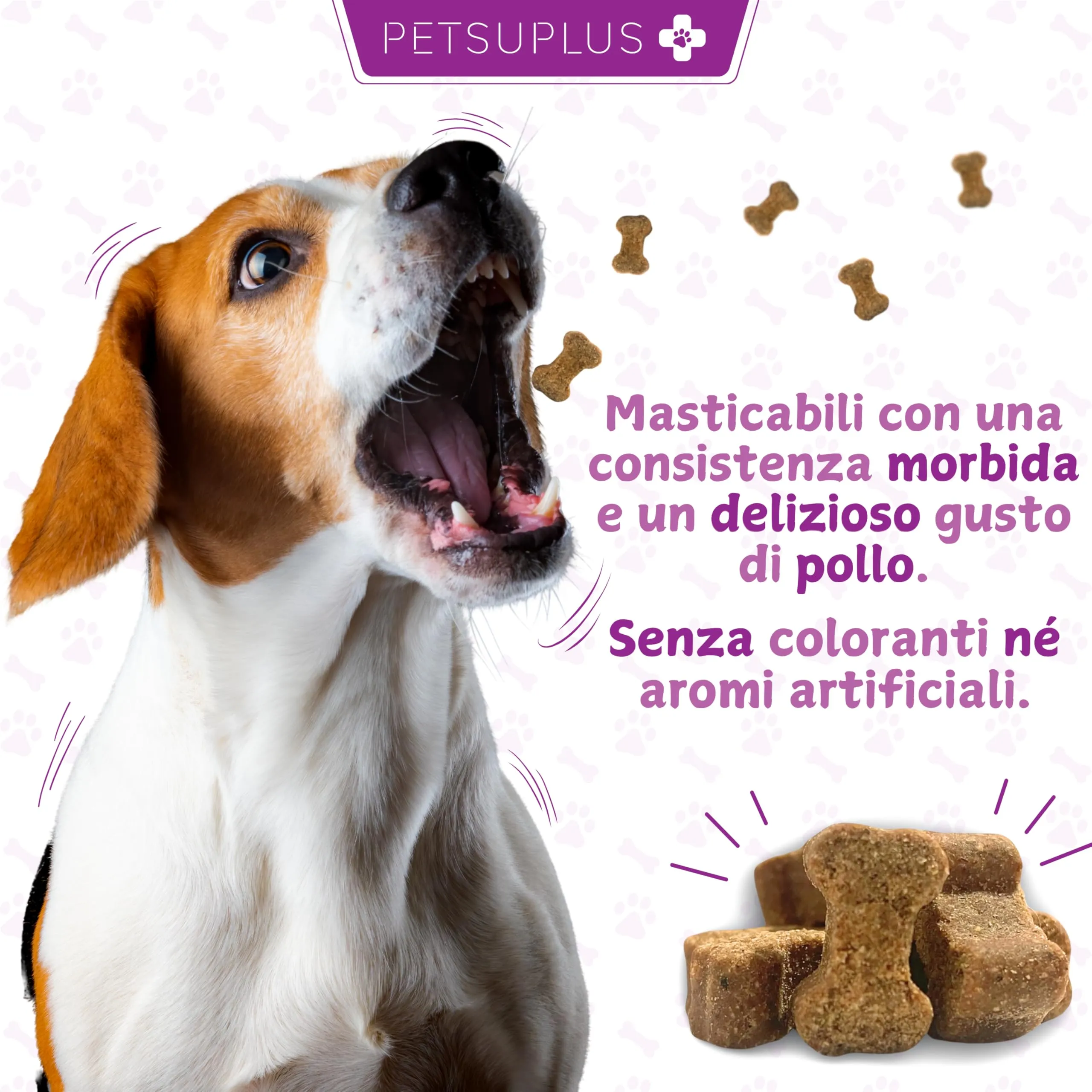 PETSUPLUS Probiotici per Cani - Fermenti Lattici - 120 masticabili - immagine 4