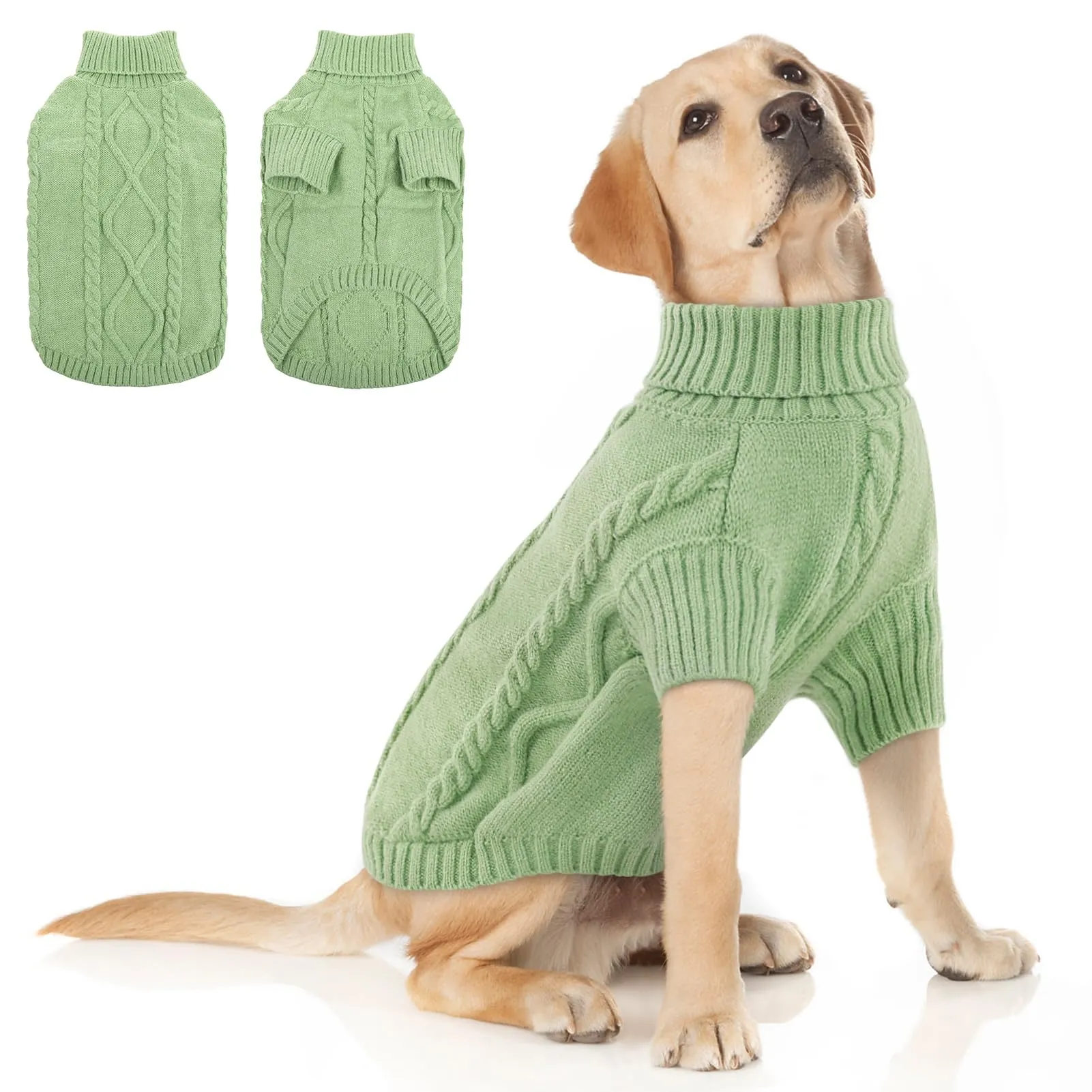 Queenmore Maglione per Cani, Verde, 3XL - immagine 1