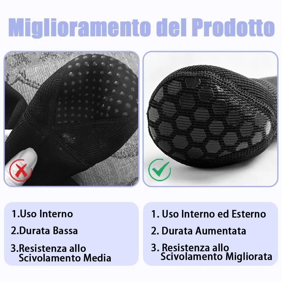 COODEO Calzini Anti-licking per Zampe di Cane, Protettori Antiscivolo Impermeabili per Protezione Post-Operatoria (Blu, M) - immagine 3
