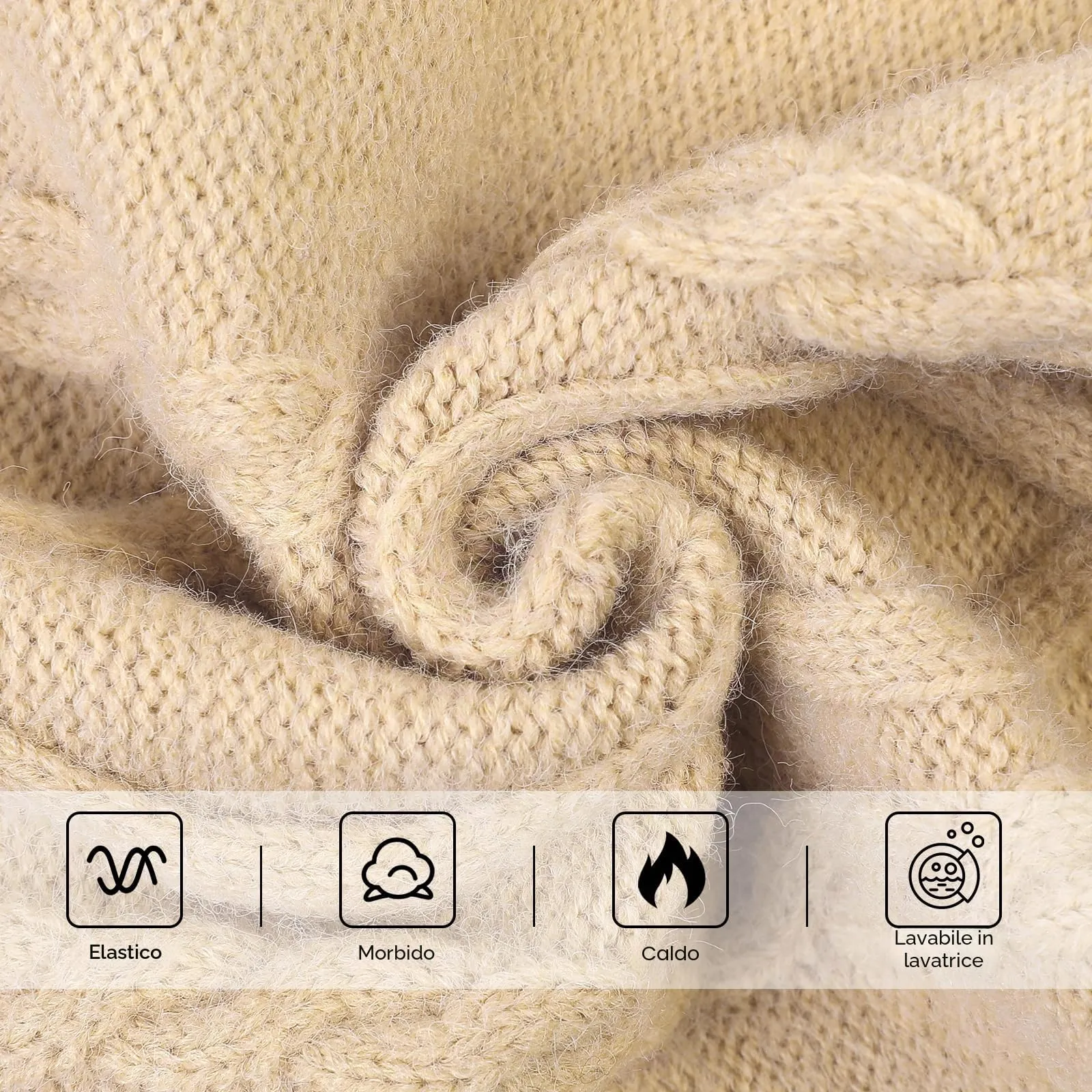 Queenmore Maglione per Cani Bassotto Caldo Elastico con Collo Alto Ritorto - immagine 2
