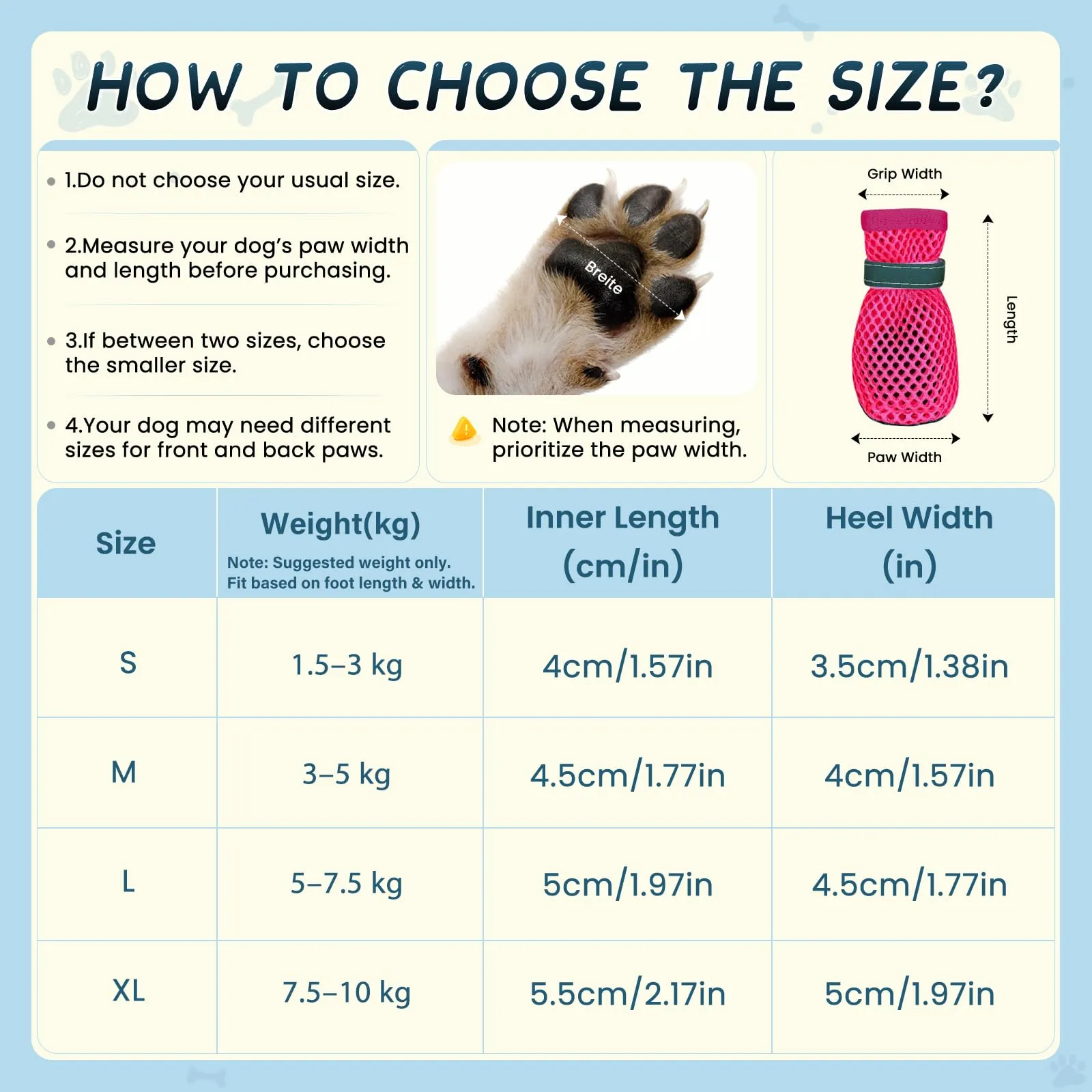 YEAMLTE Scarpe Estive in Rete per Cani, 4 Pezzi, Antiscivolo e Traspiranti, Rosa, XL - immagine 2