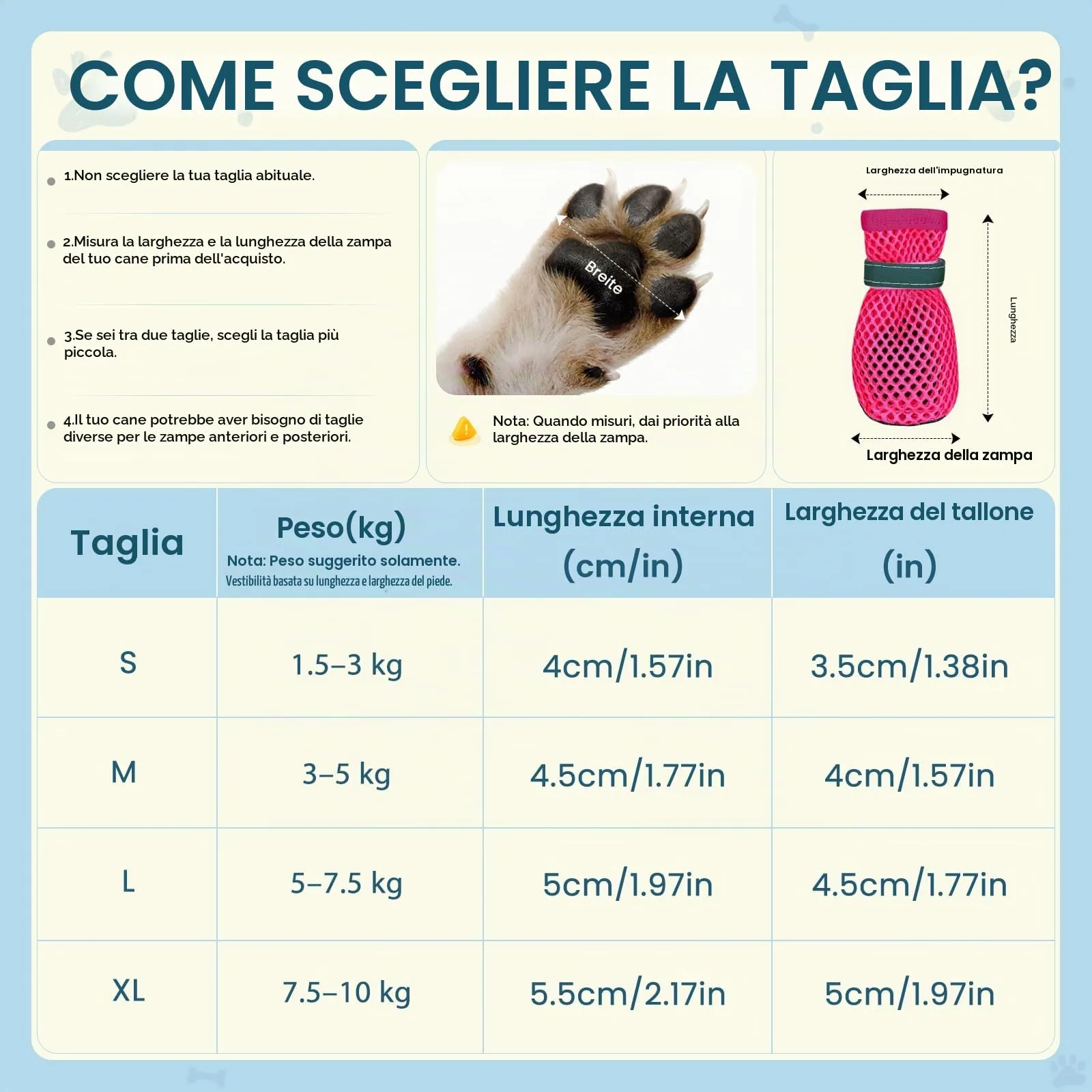 YEAMLTE Scarpe Estive in Rete per Cani, 4 Pezzi, Antiscivolo e Traspiranti, Rosa, Taglia M - immagine 2