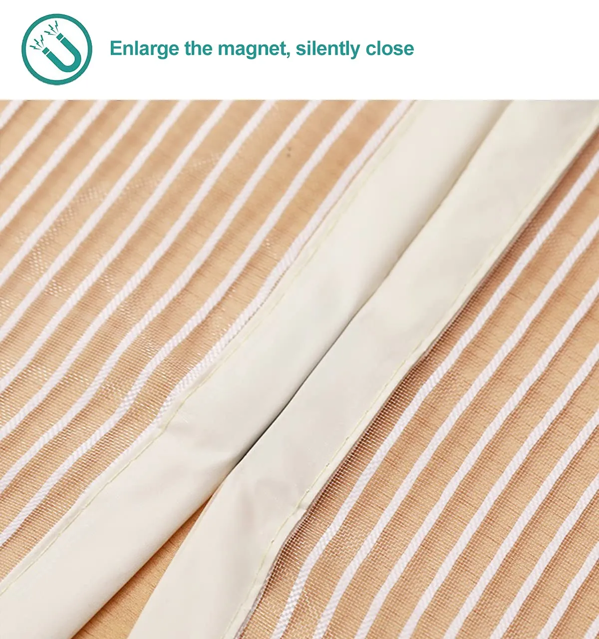 Meet Beauty Zanzariera Magnetica per Porte, 140 x 270 cm, Nero - immagine 5