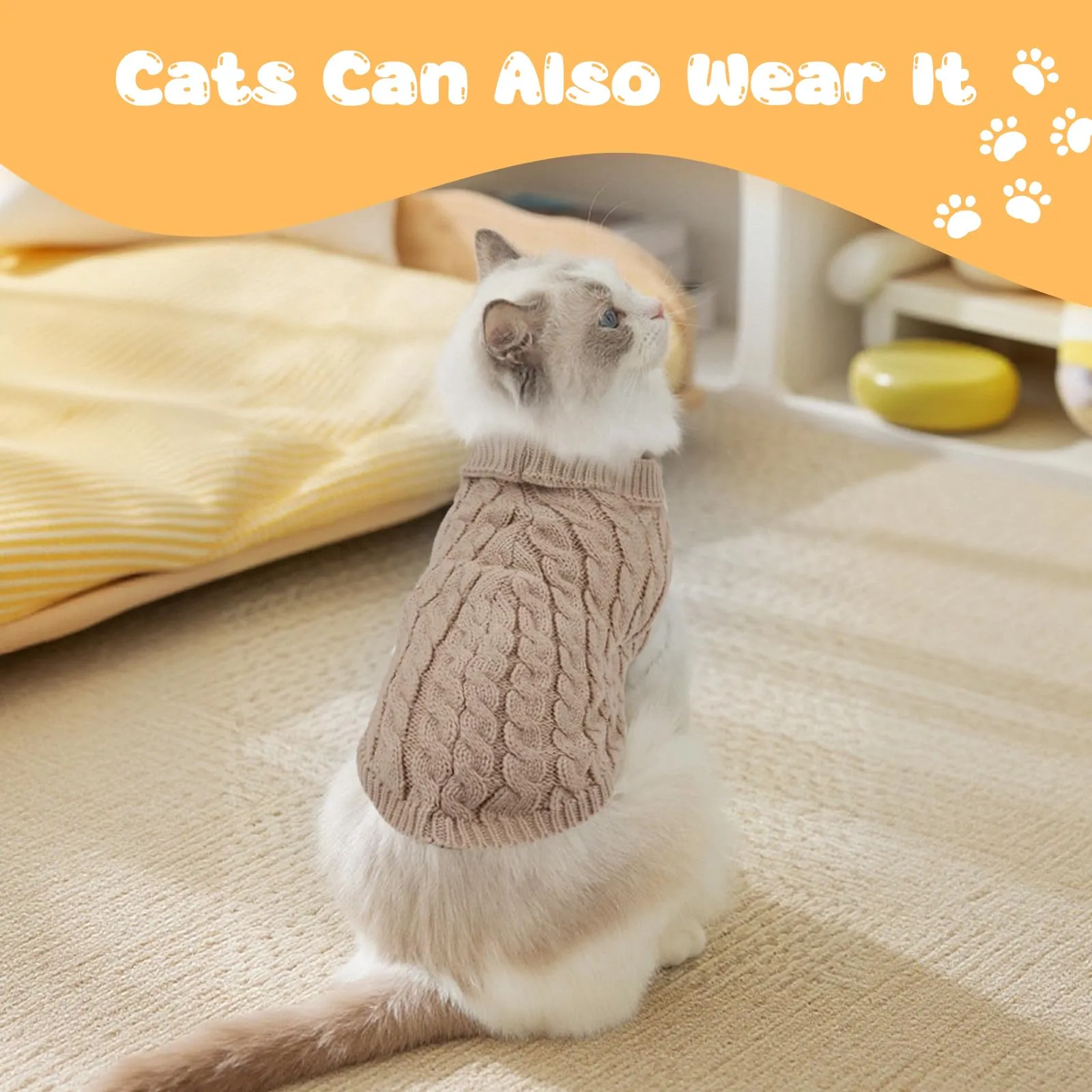 Fiohiros Maglioncino per Cani e Gatti, Taglia M - immagine 5