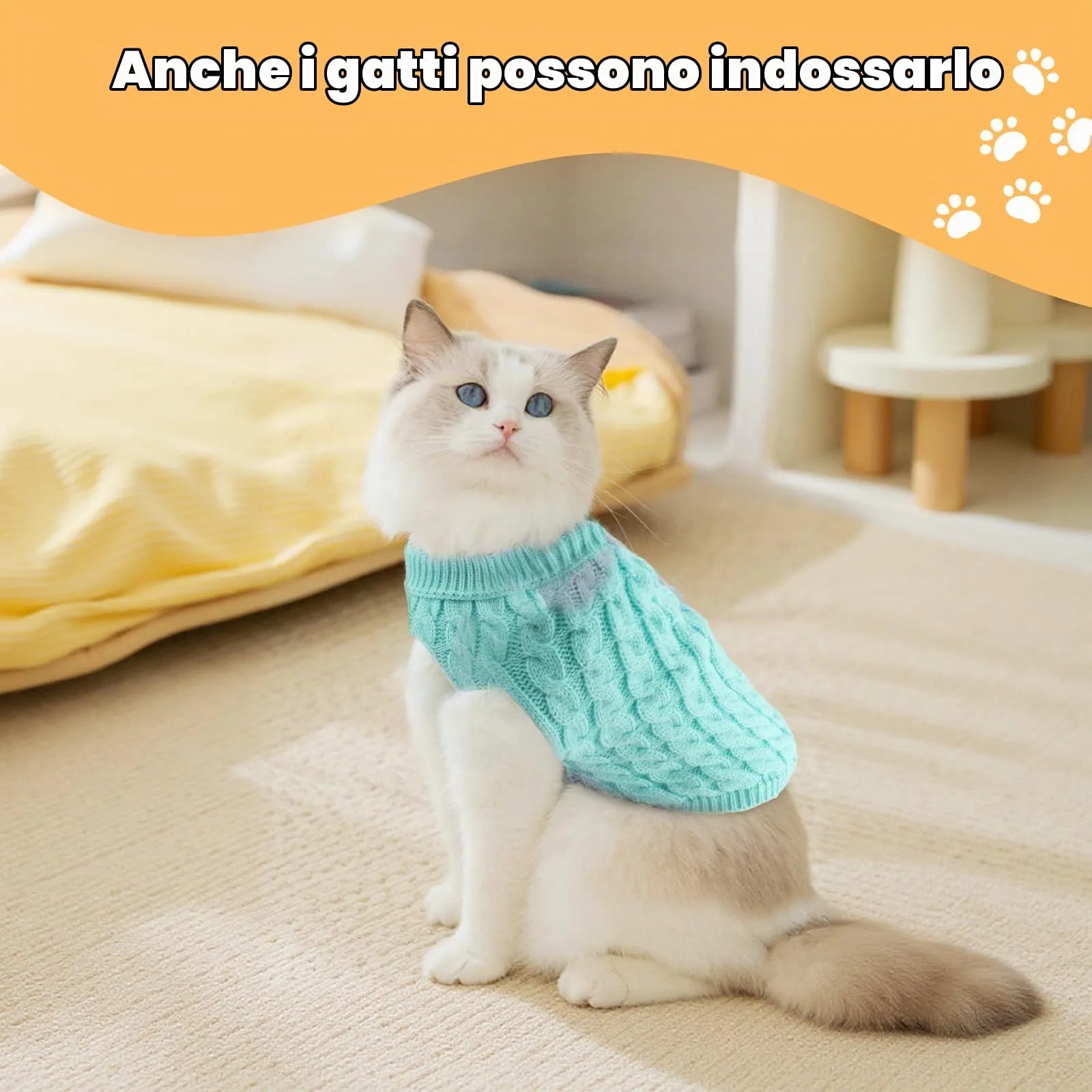 Fiohiros Maglioncino per Cani e Gatti, Taglia XL - immagine 5