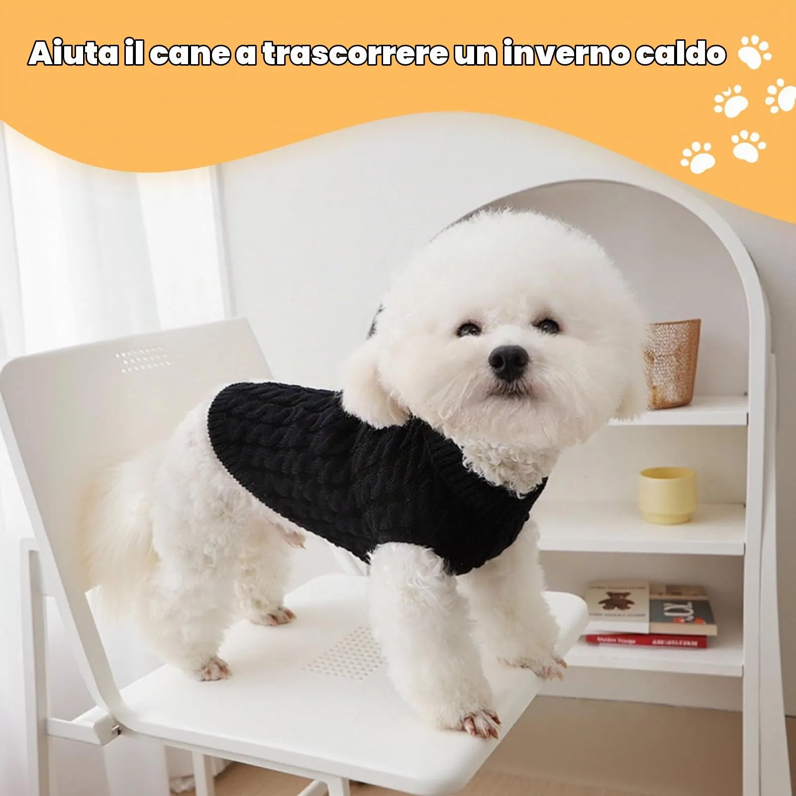 Fiohiros Maglioncino per Cani, Taglia S - immagine 7