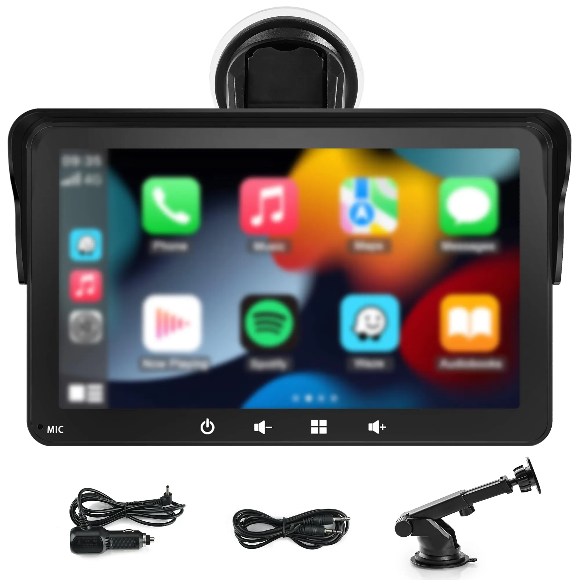 Alltolink A9 Schermo portatile CarPlay 7 pollici con parasole - immagine 1