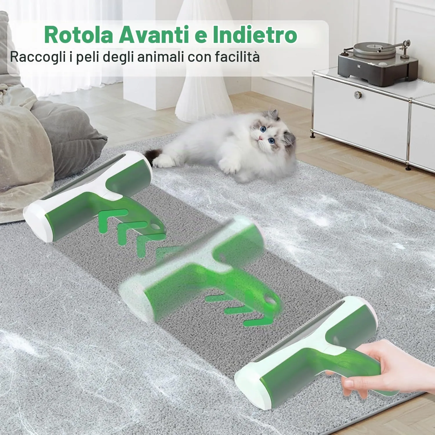 ACE2ACE Spazzola Togli Peli per Animali, Cane e Gatto - immagine 2