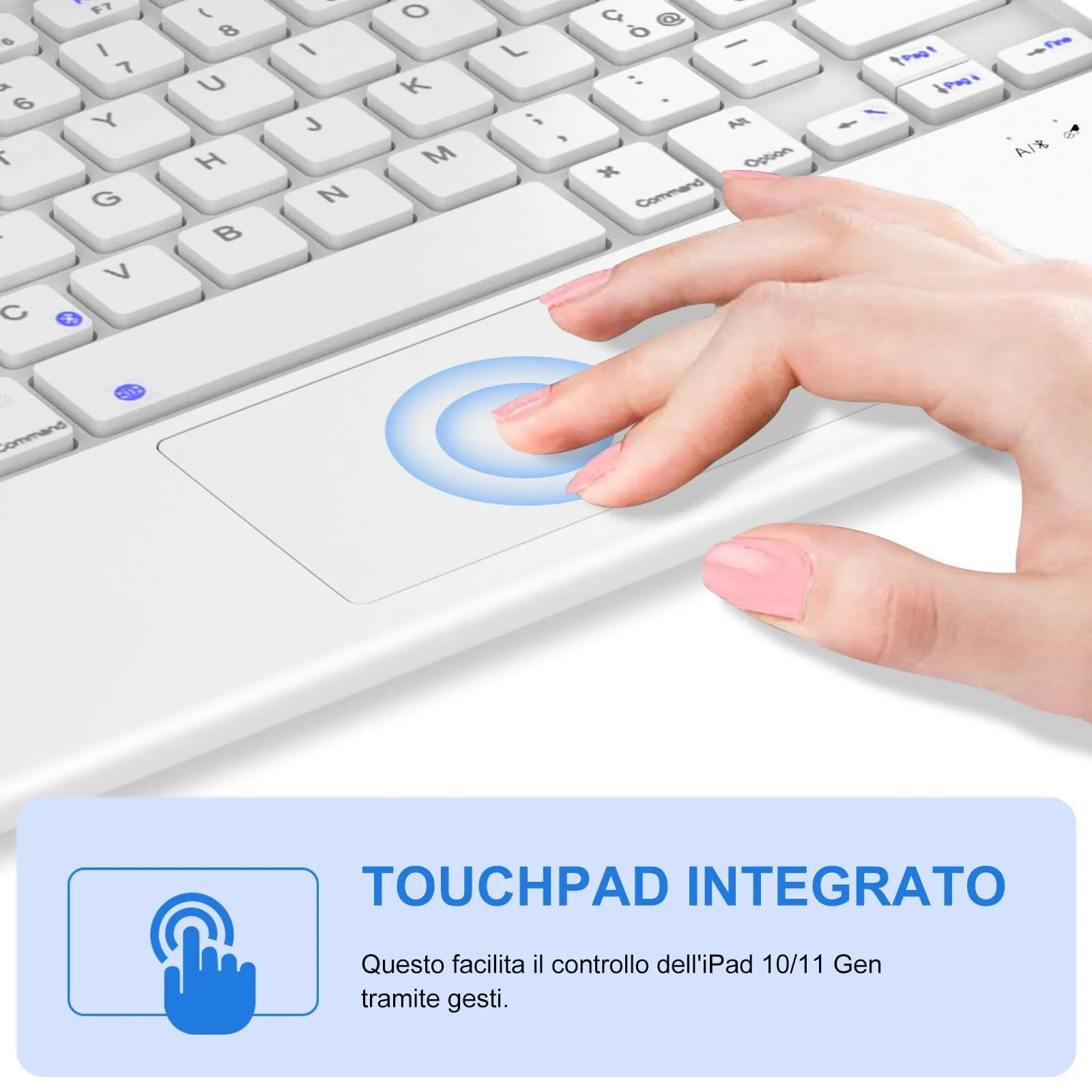 IVEOPPE Tastiera per iPad 11 Generazione 11" (2025) e iPad 10 Generazione 10.9" (2022) - immagine 8