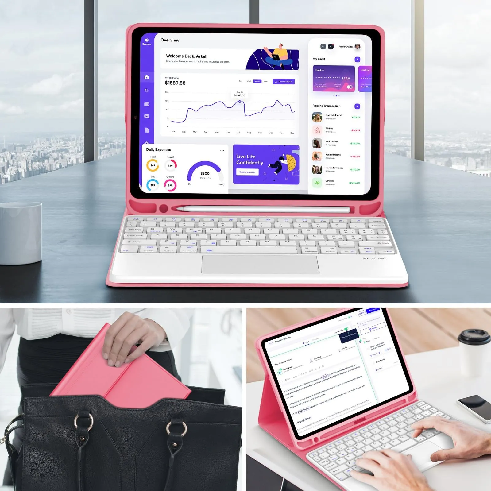 IVEOPPE Tastiera per iPad 11 Generazione 11" (2025) e iPad 10 Generazione 10.9" (2022) - immagine 9