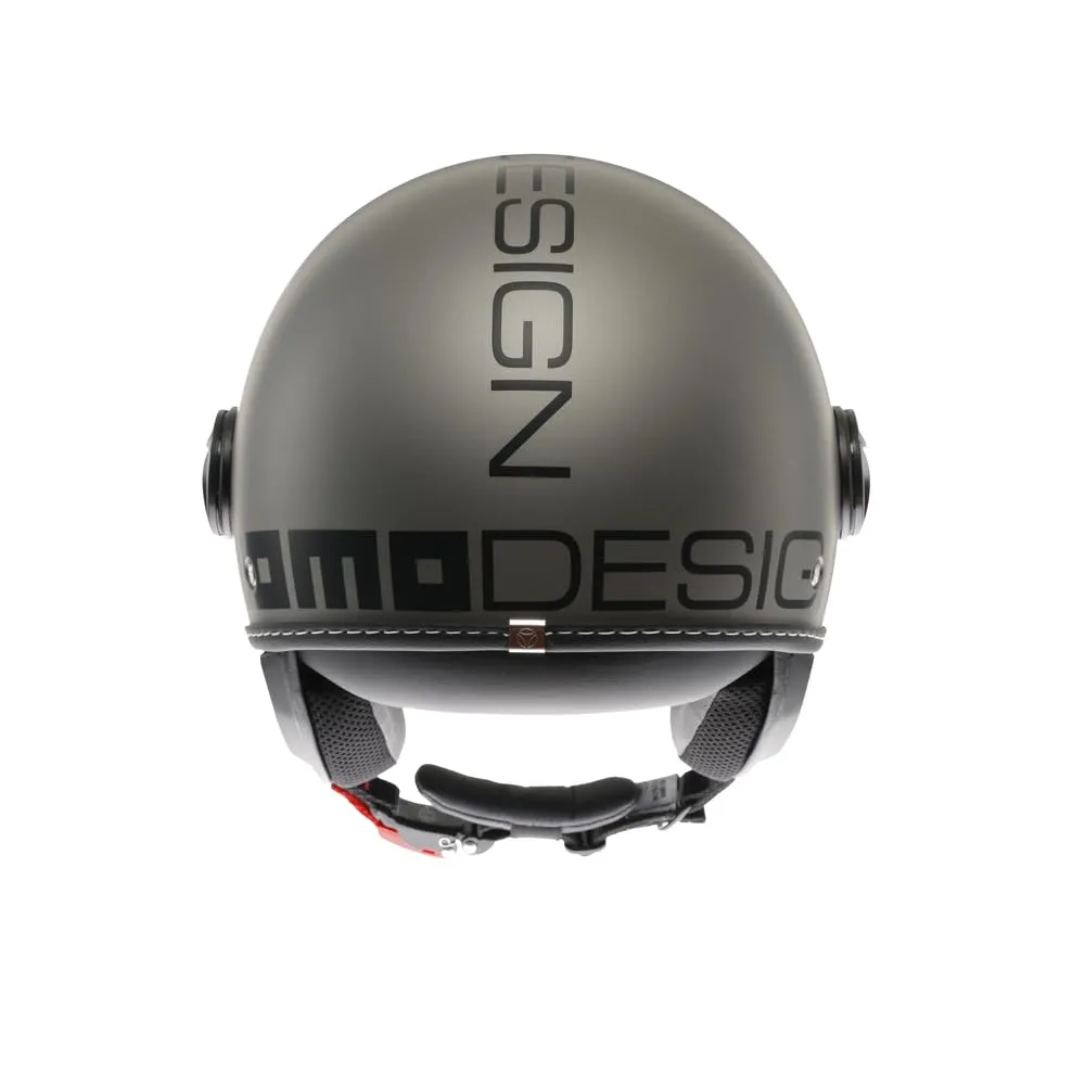 MOMO Design FGTR EVO E2206 Casco Moto Jet con Visiera Doppia, Titanio/Nero opaco, L - immagine 5
