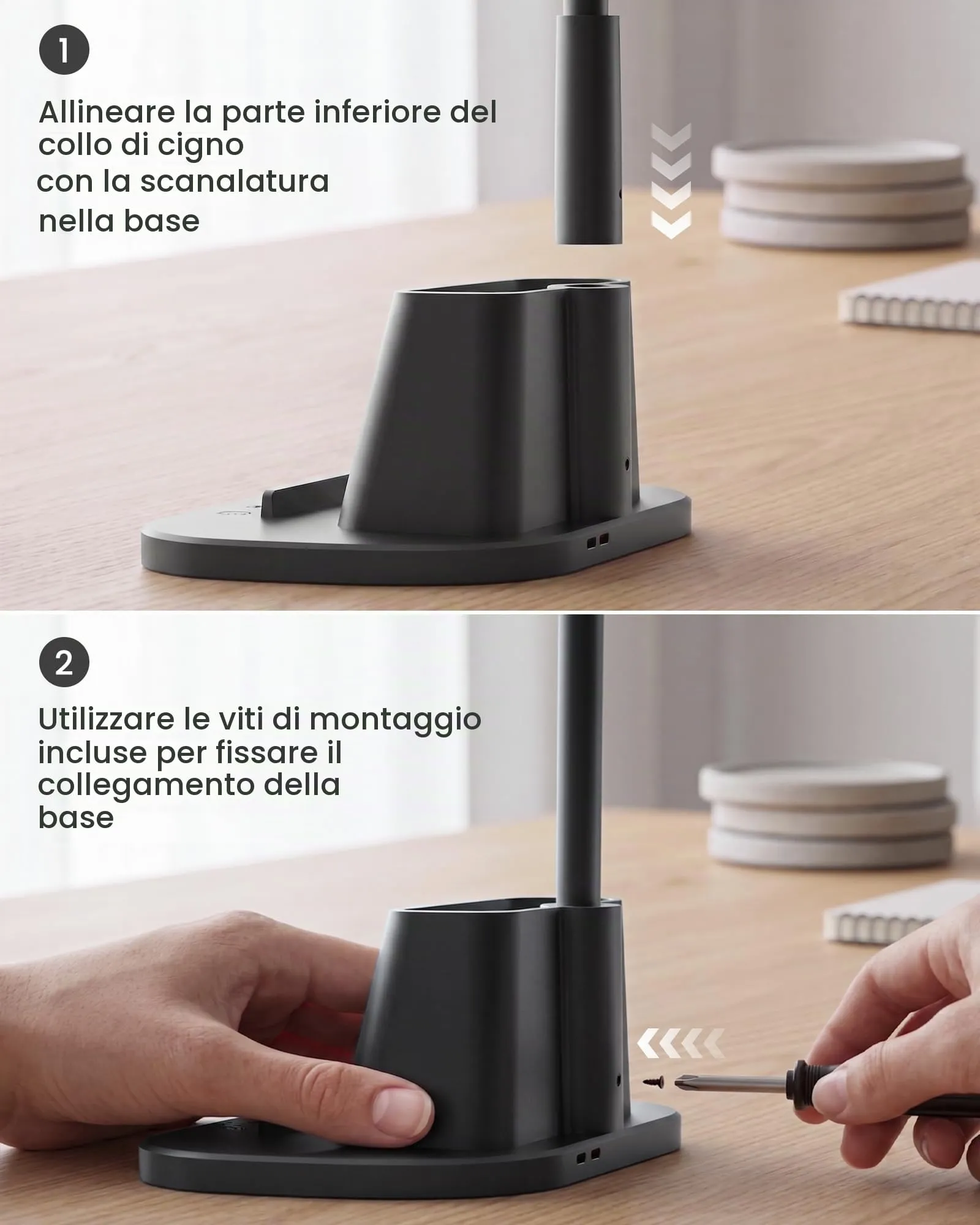 Ylatoial Lampada da Scrivania LED Doppia Testa LS65, 25 Modalità, 5 Temperature di Colore, Nero - immagine 8