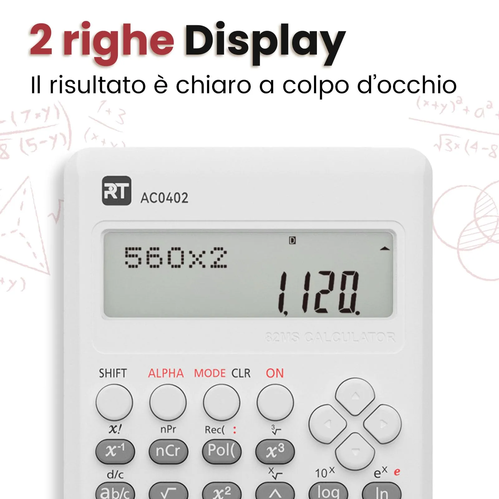 ROATEE 82MS Calcolatrice Scientifica con 240 Funzioni - immagine 3